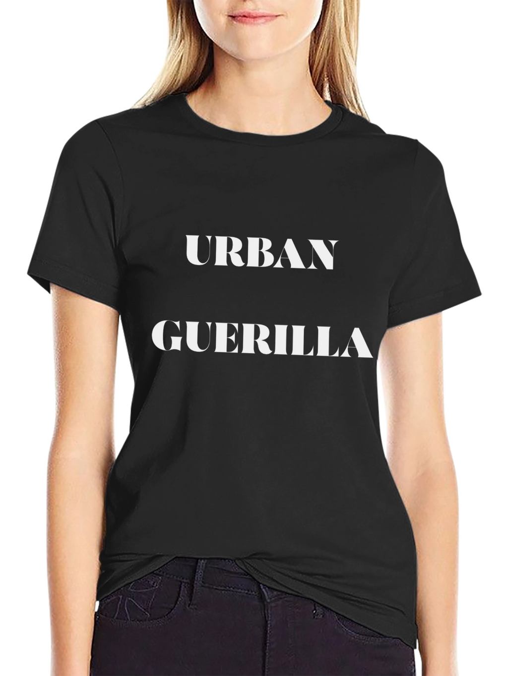 Urban Guerrilla Black Graphic T-Shirt