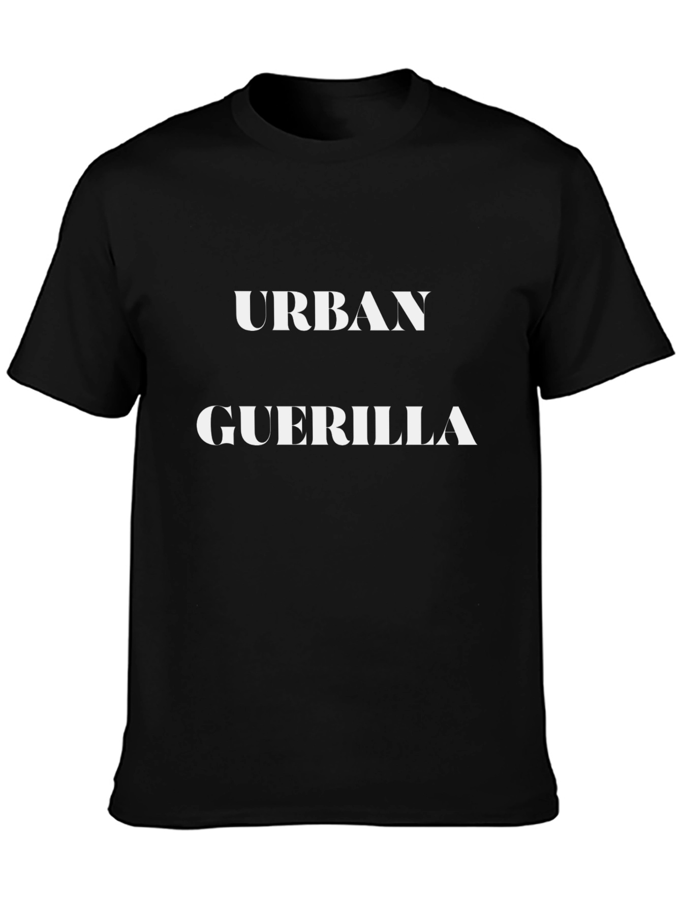 Urban Guerrilla Black Graphic T-Shirt