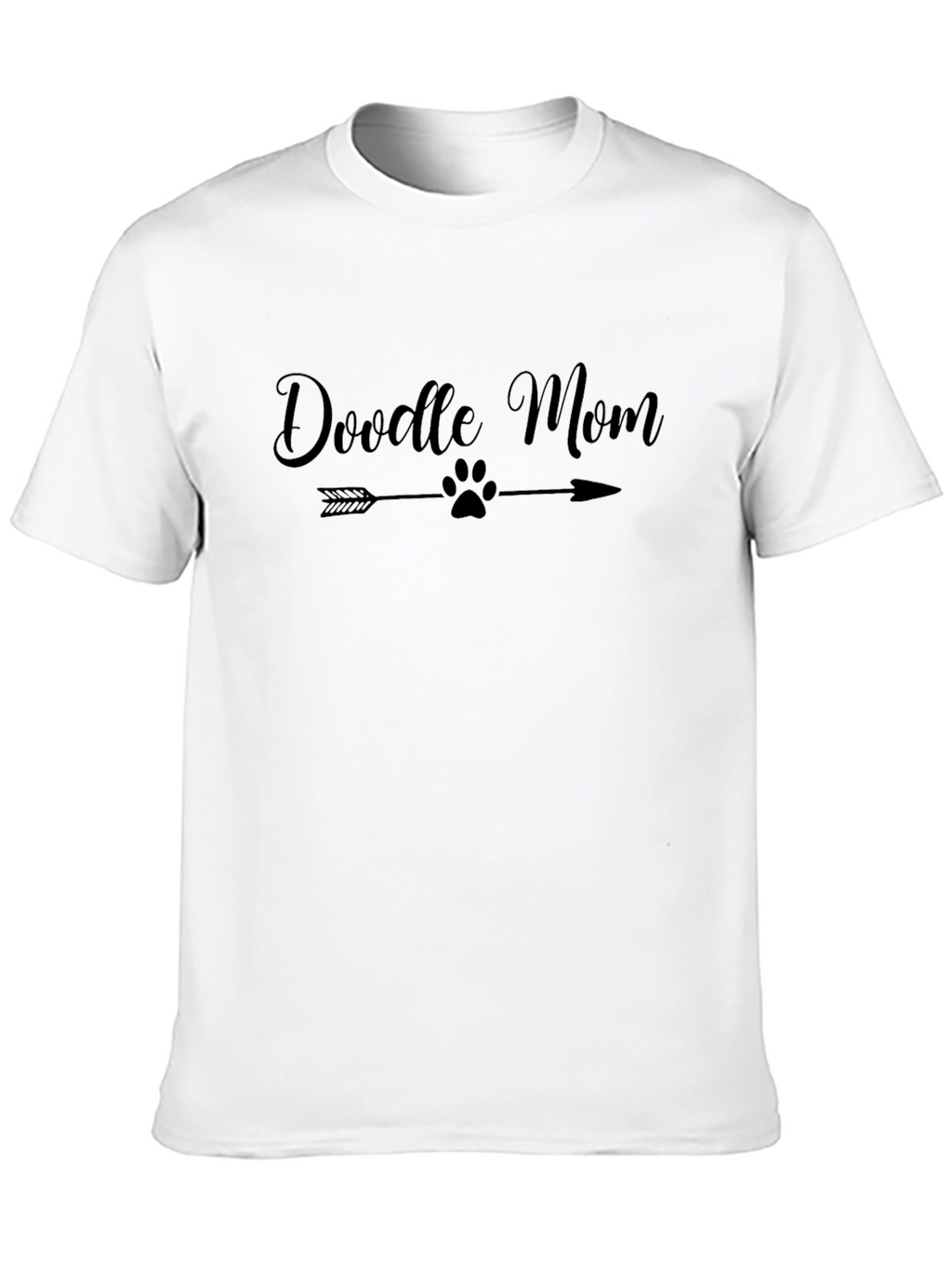 Doodle Mom T-Shirt - Cute Dog Paw Arrow Tee