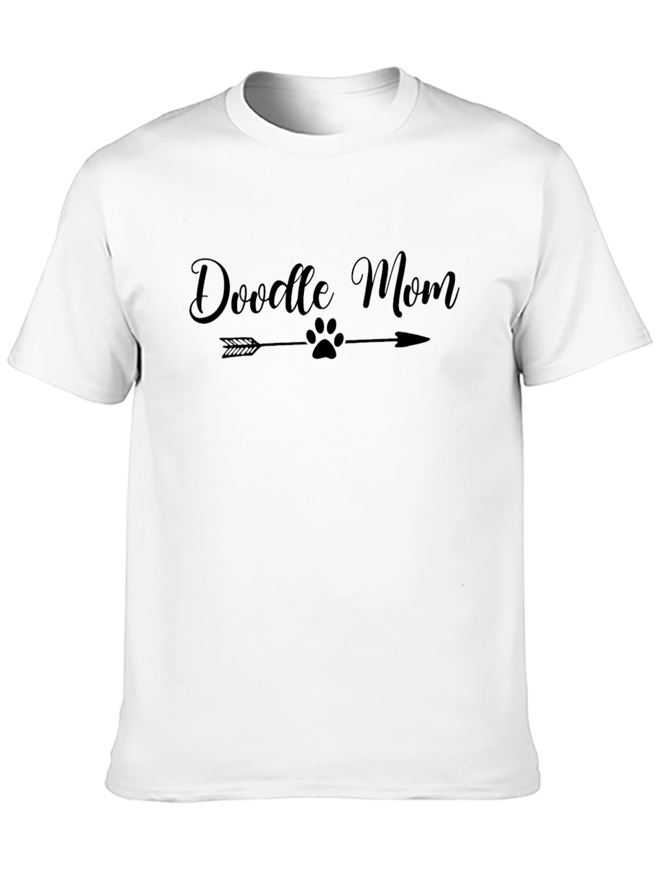 Doodle Mom T-Shirt - Cute Dog Paw Arrow Tee