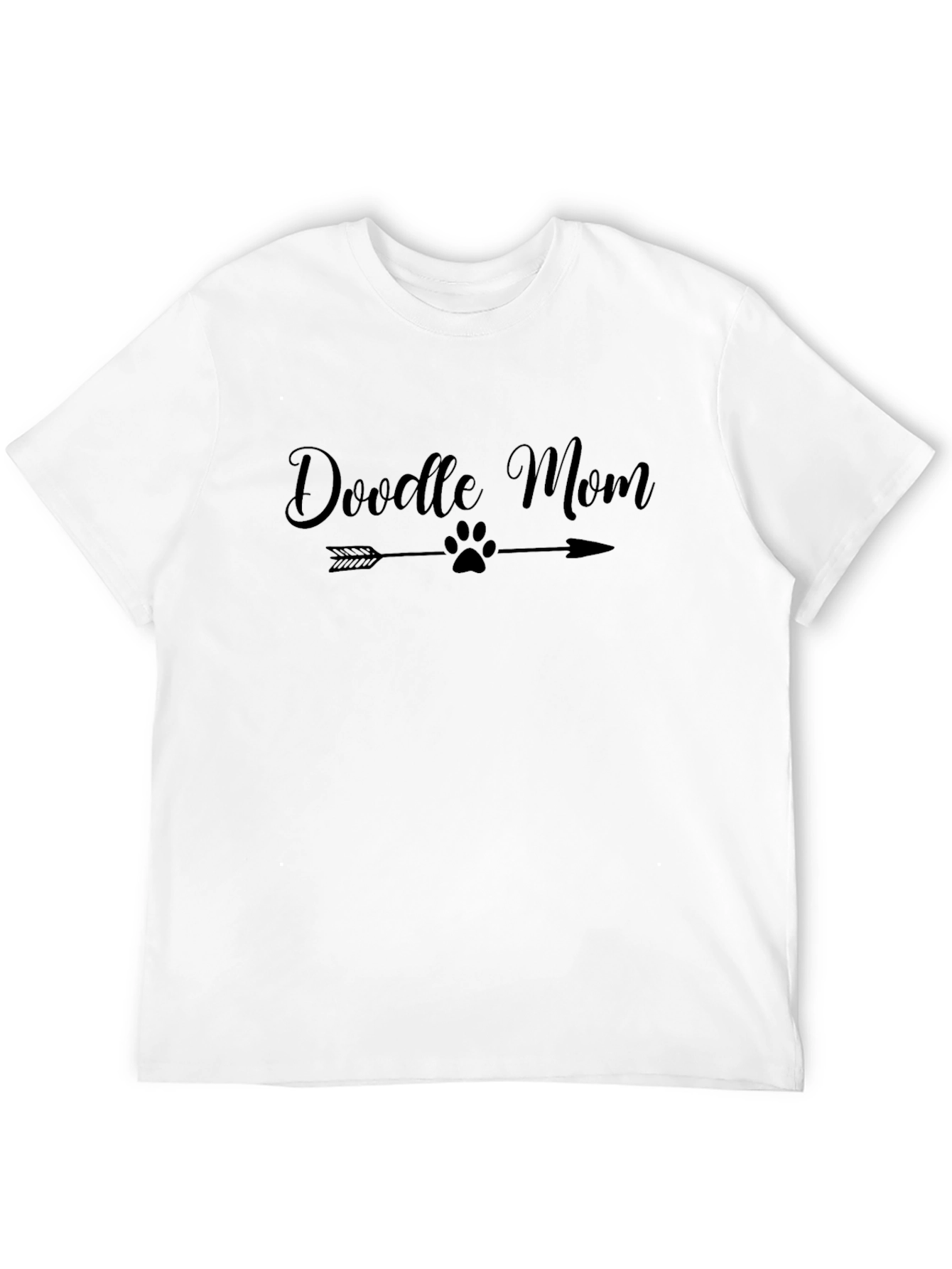 Doodle Mom T-Shirt - Cute Dog Paw Arrow Tee