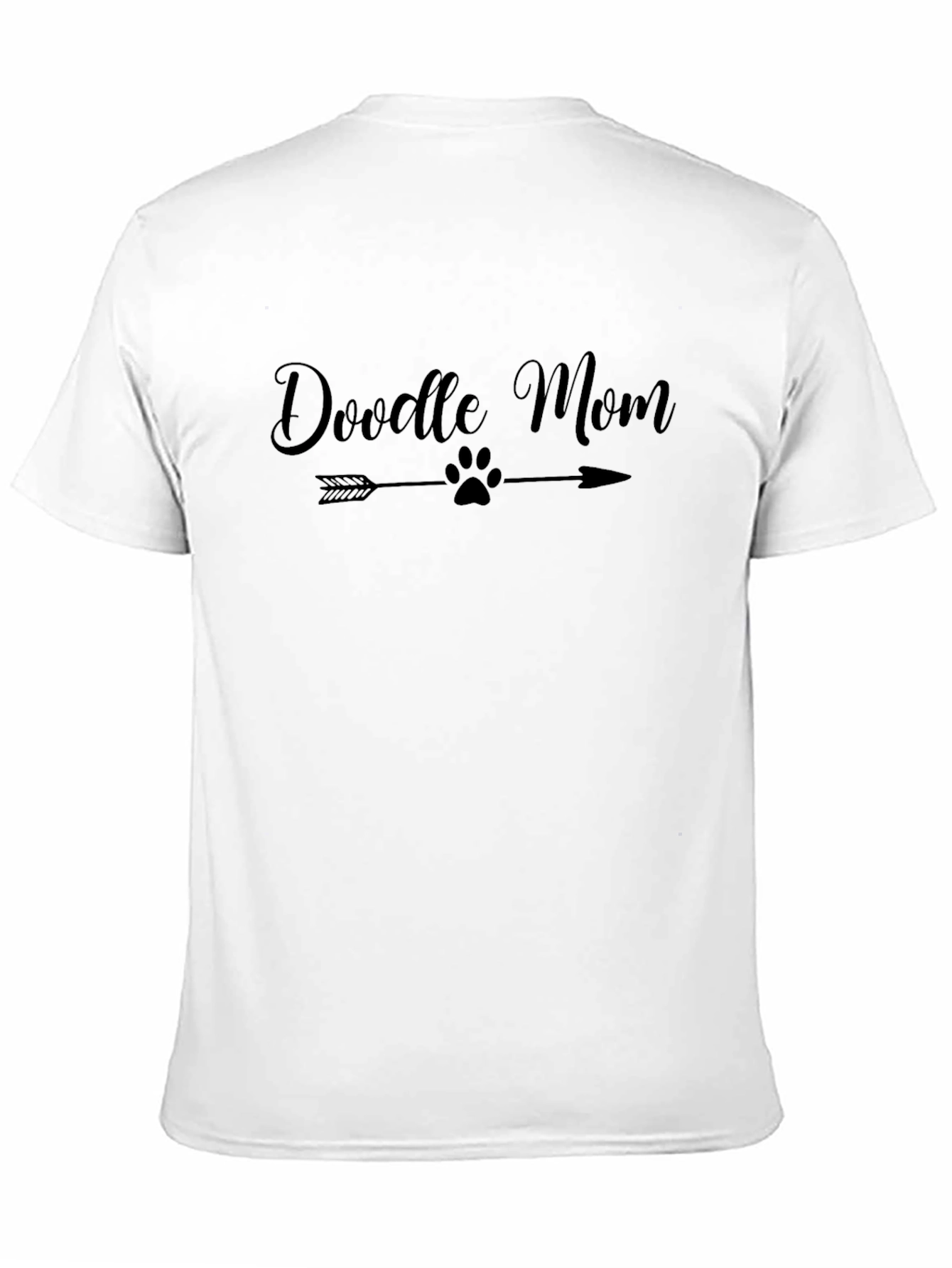 Doodle Mom T-Shirt - Cute Dog Paw Arrow Tee