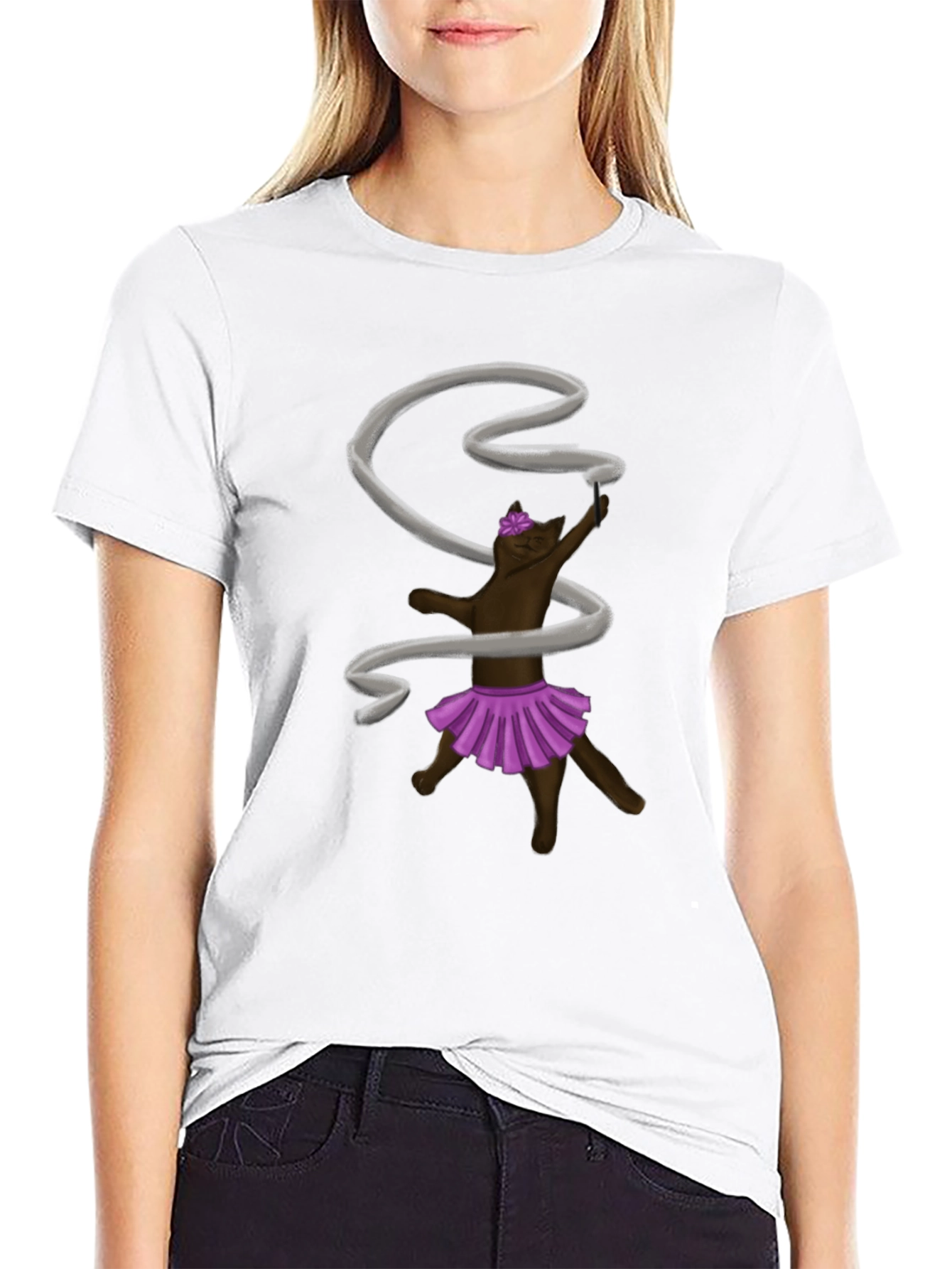 Rhythmic Gymnastics Cat T-Shirt