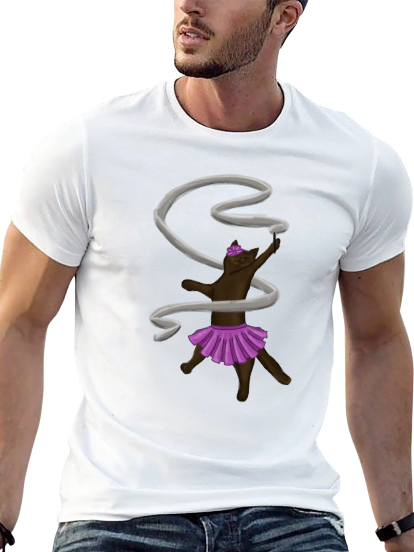 Rhythmic Gymnastics Cat T-Shirt