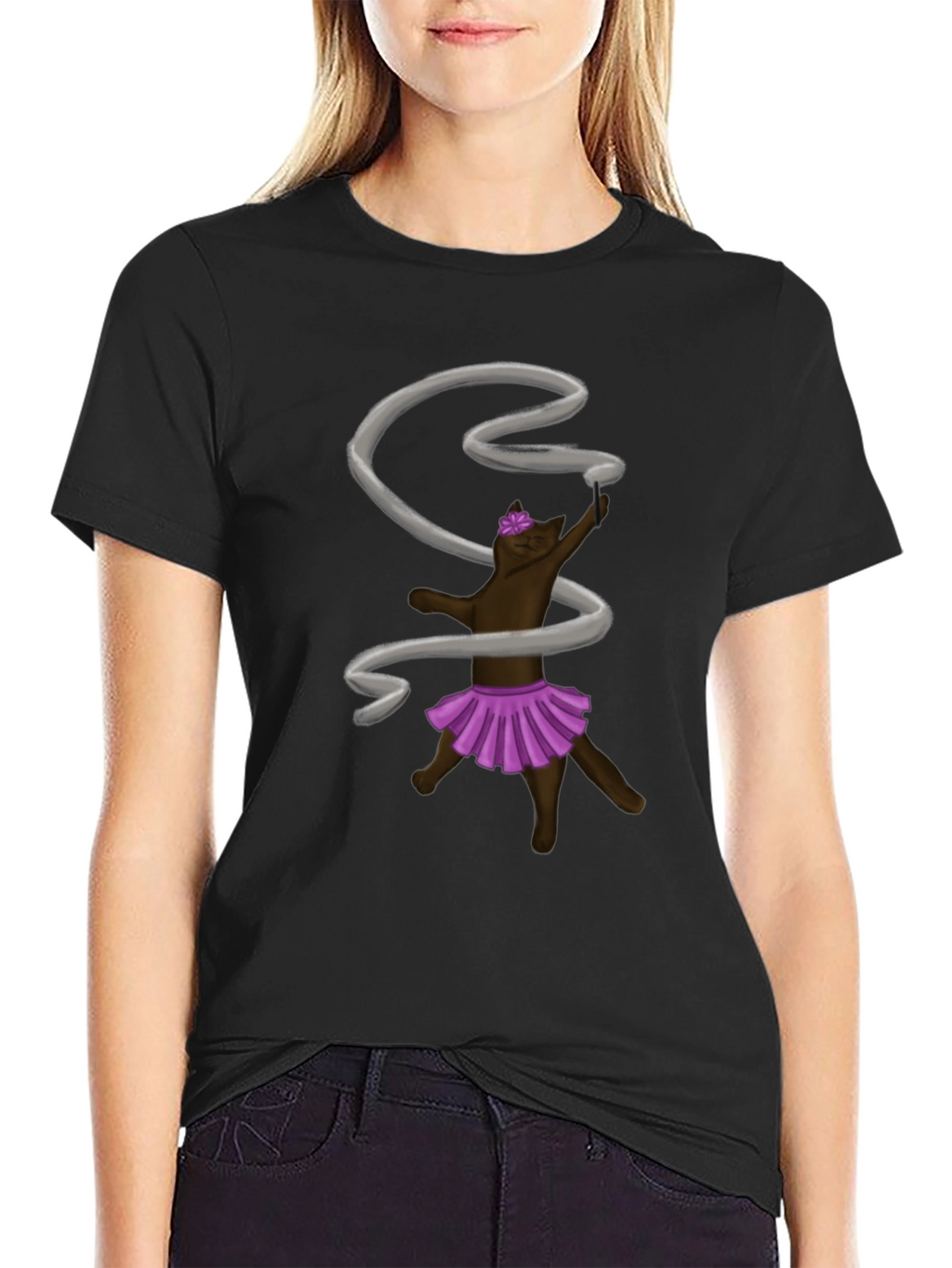 Rhythmic Gymnastics Cat T-Shirt