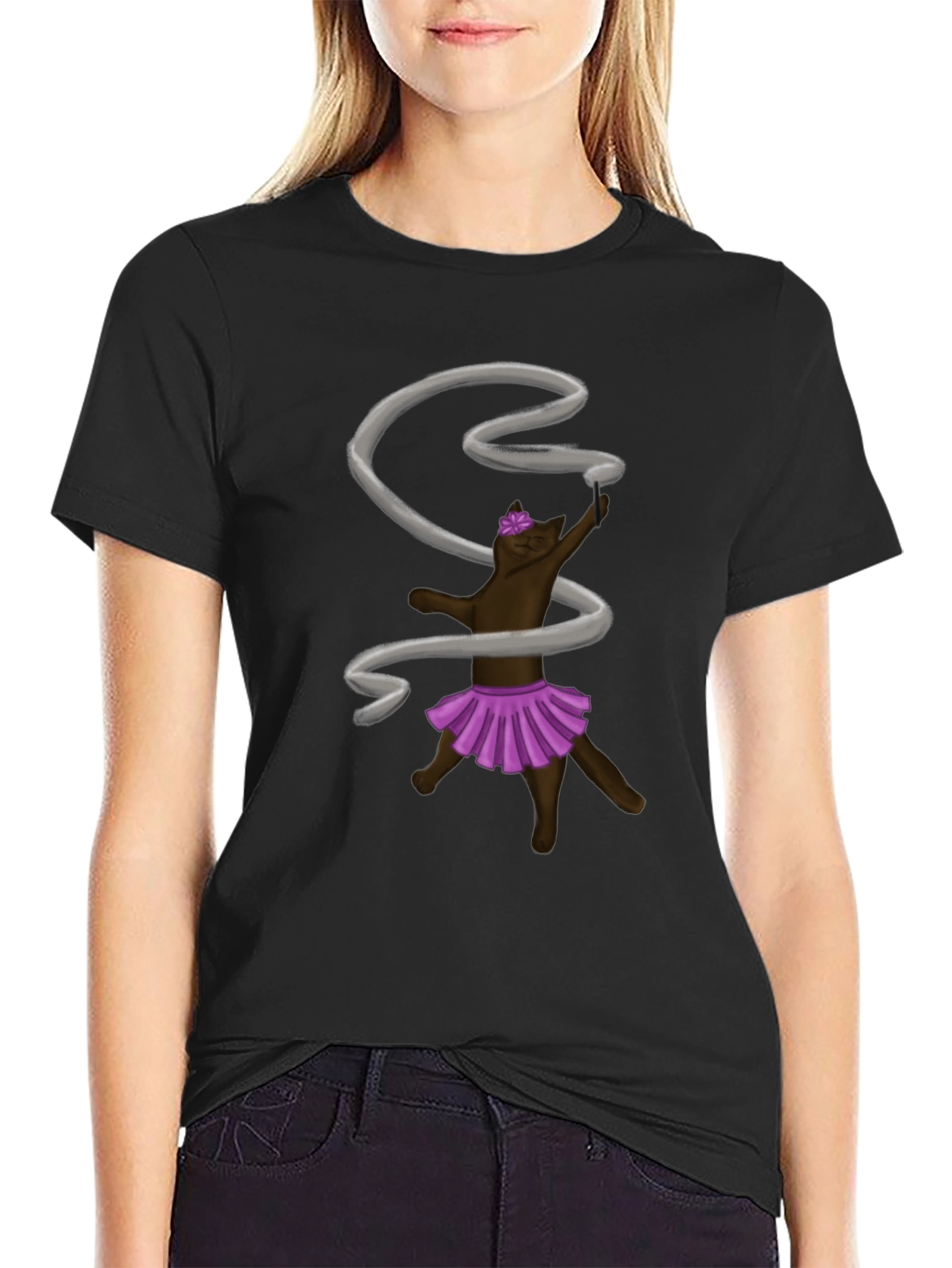 Rhythmic Gymnastics Cat T-Shirt