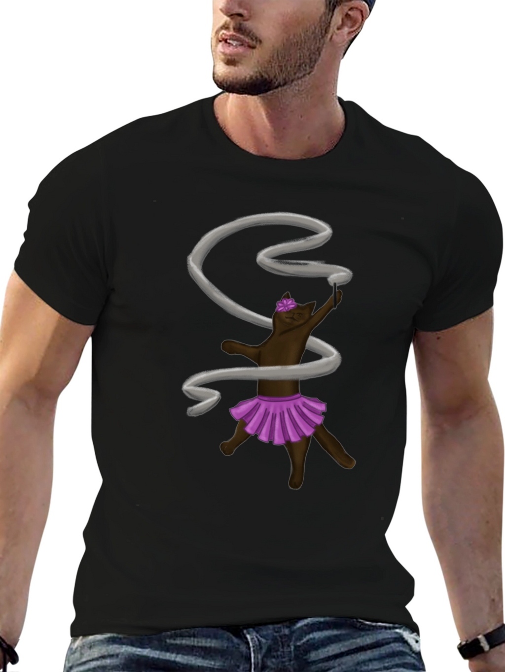 Rhythmic Gymnastics Cat T-Shirt