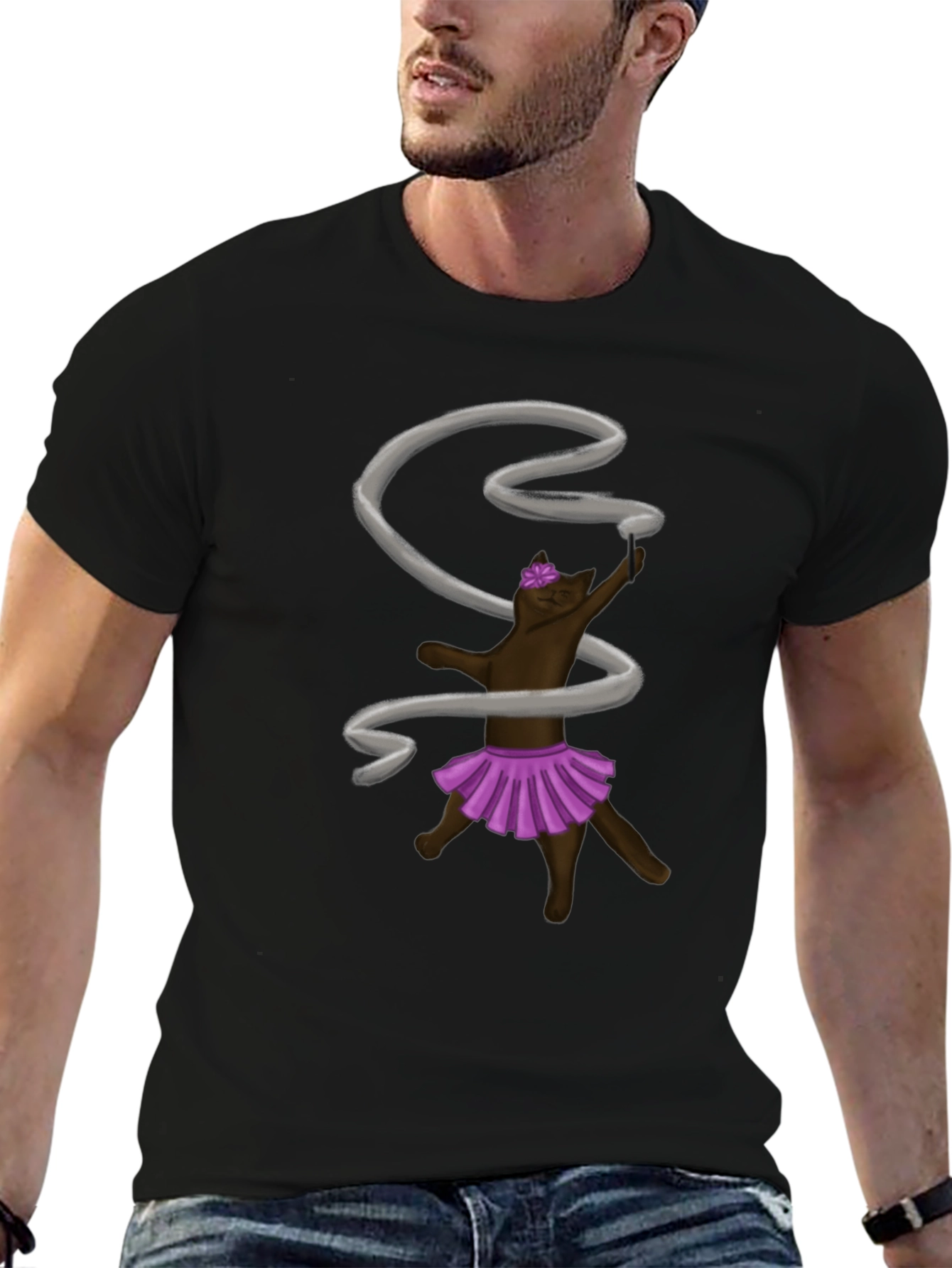 Rhythmic Gymnastics Cat T-Shirt