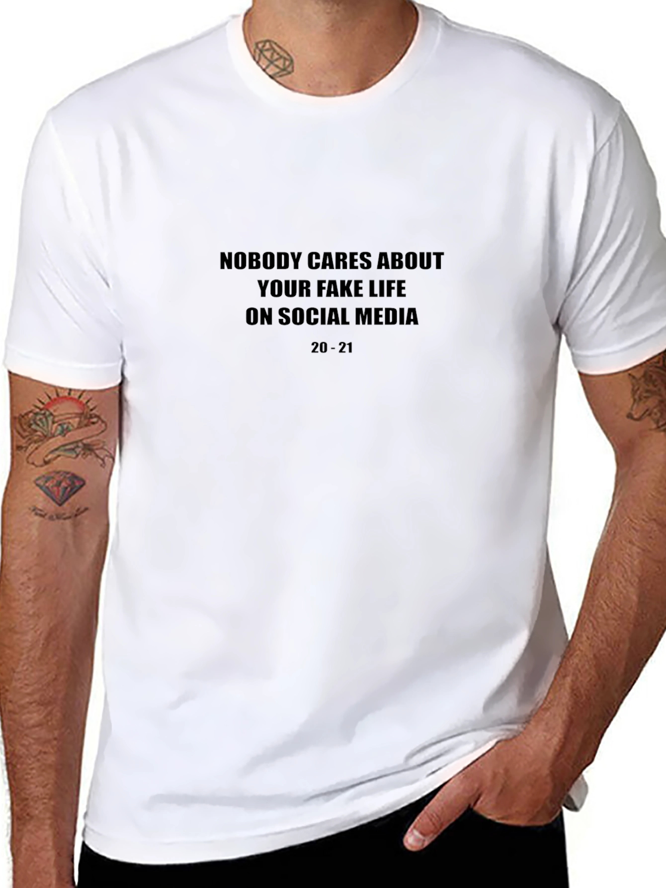 Social Media Sarcastic Graphic T-Shirt