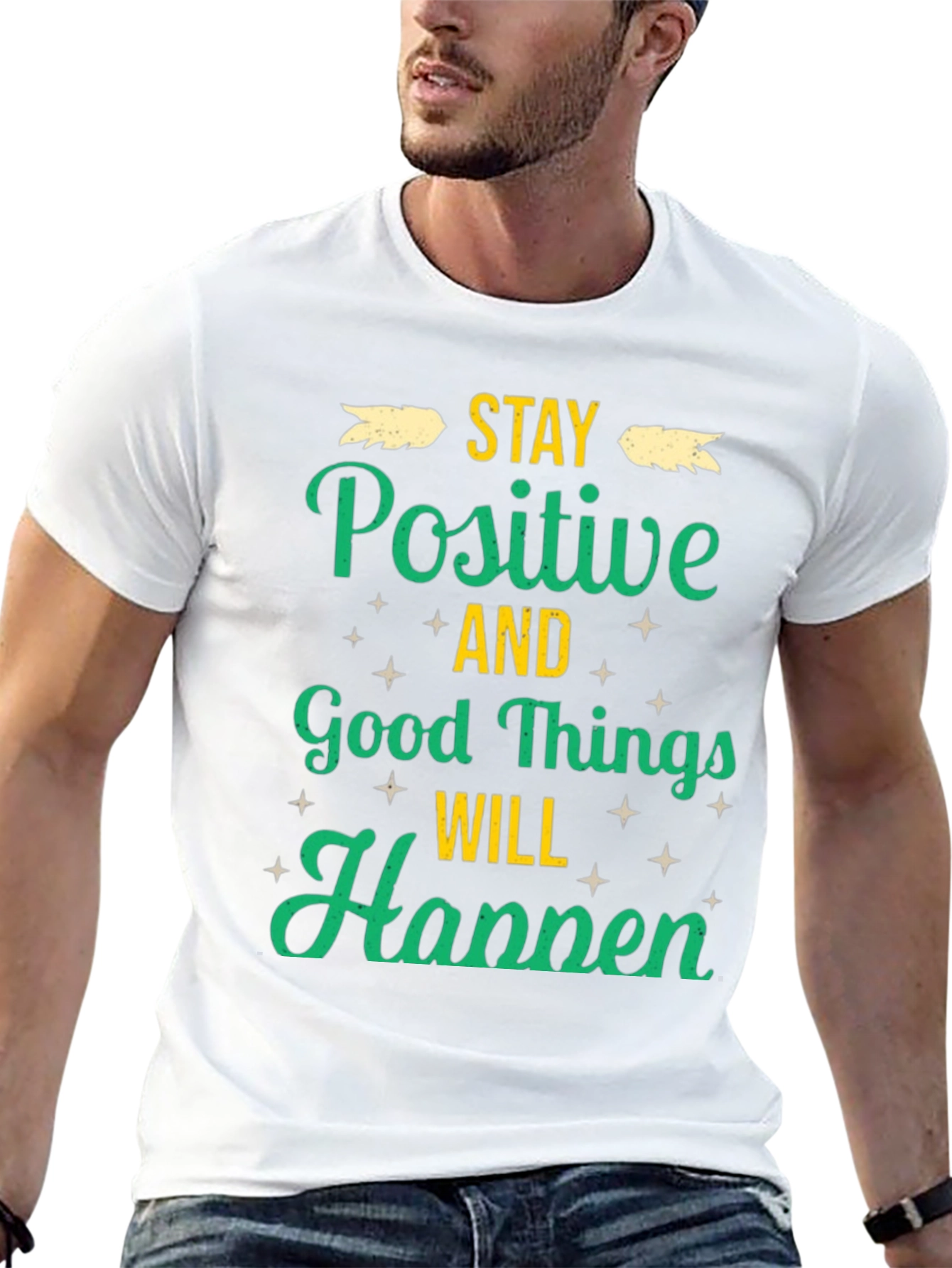 Stay Positive T-Shirt - Good Vibes Only!