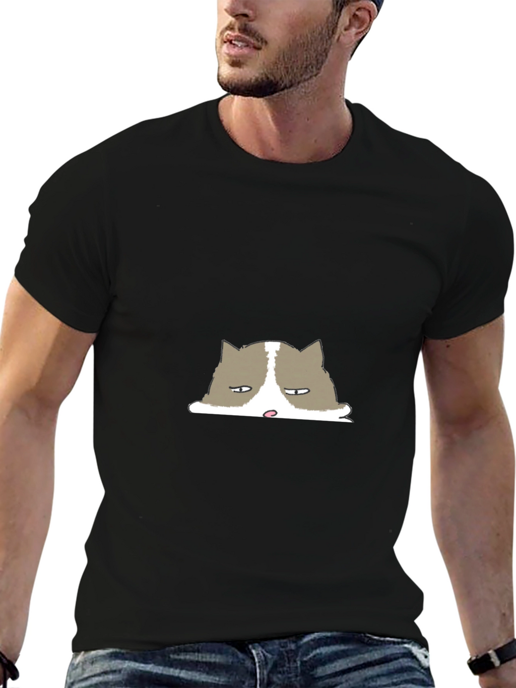 Grumpy Cat T-Shirt - Unisex Black Tee