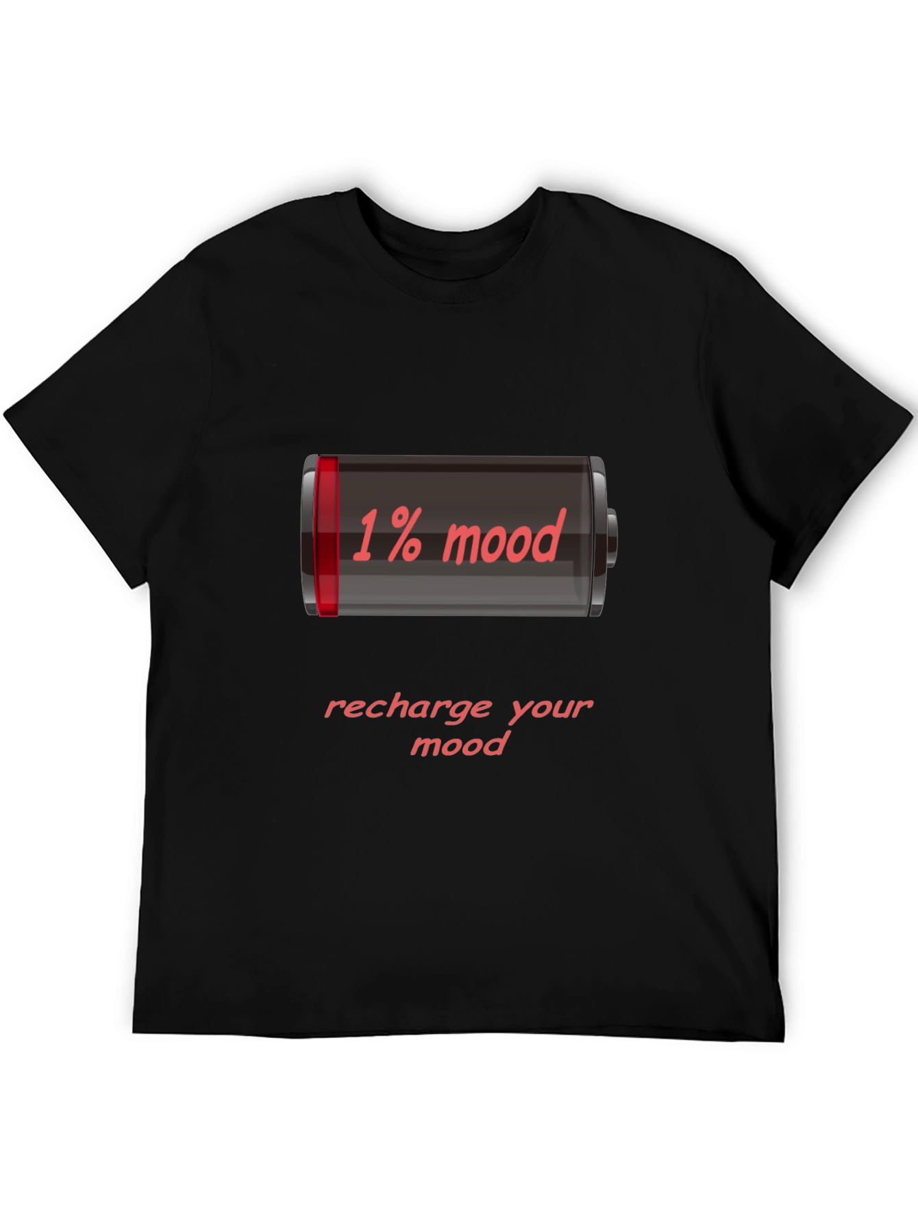 1% Mood Recharge Tee - Funny Graphic T-Shirt