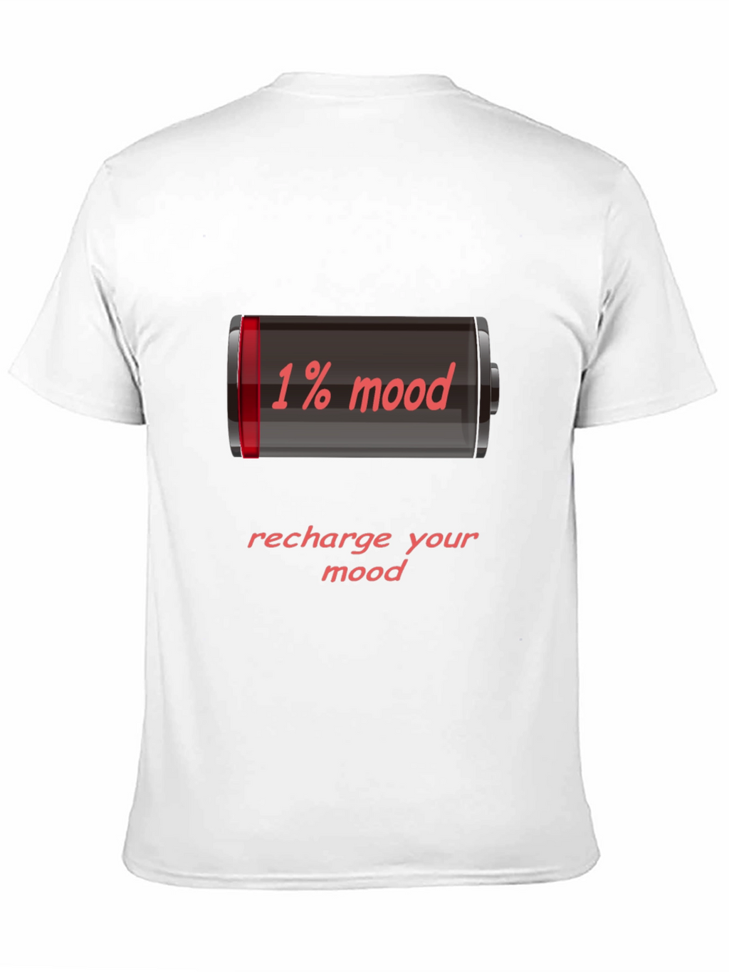 1% Mood Recharge Tee - Funny Graphic T-Shirt