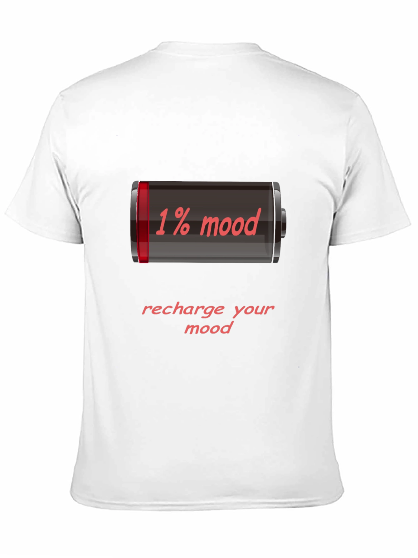 1% Mood Recharge Tee - Funny Graphic T-Shirt