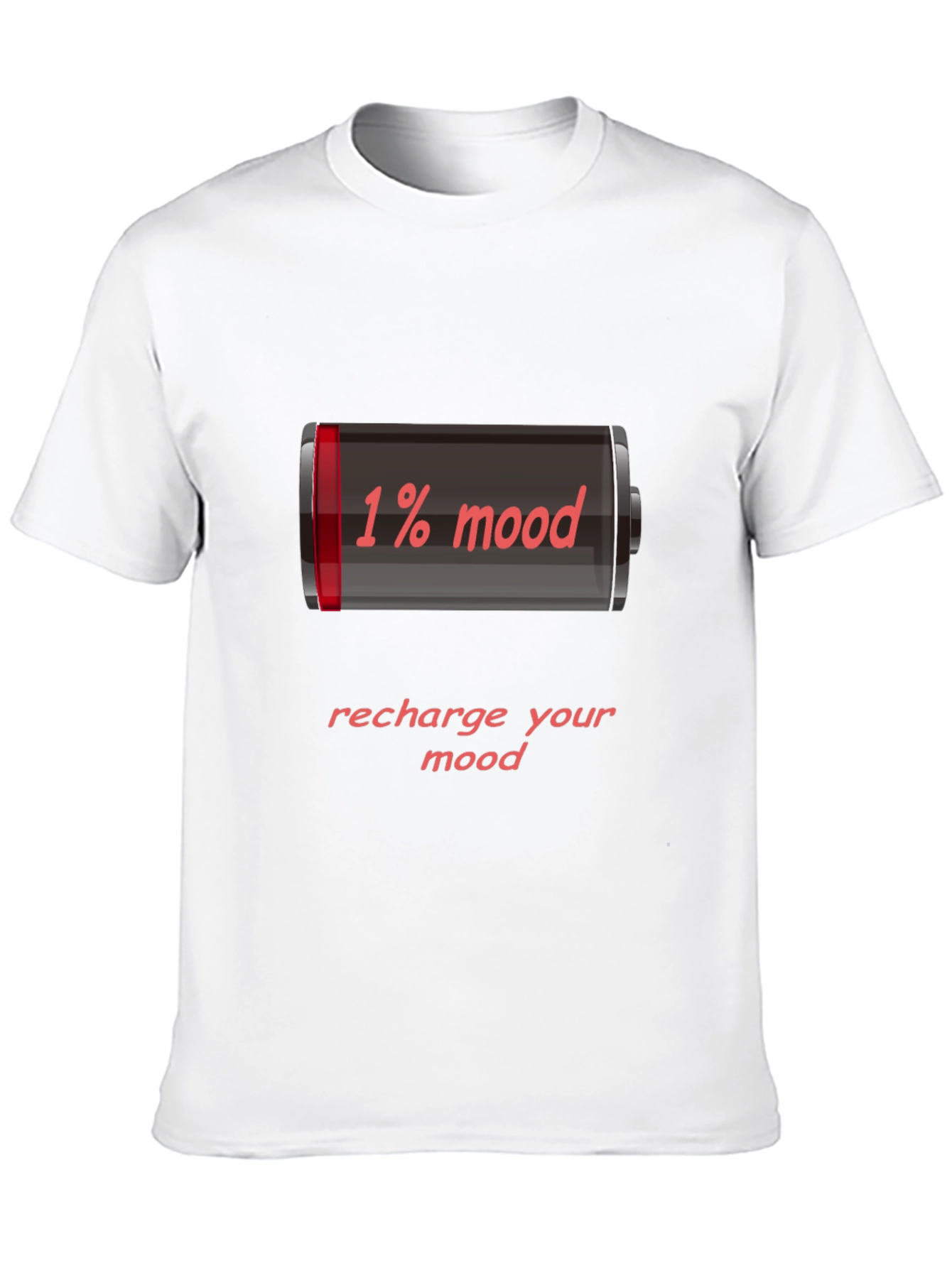 1% Mood Recharge Tee - Funny Graphic T-Shirt