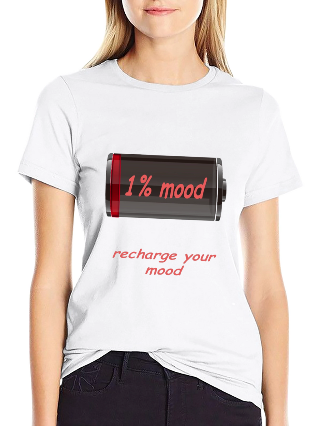 1% Mood Recharge Tee - Funny Graphic T-Shirt
