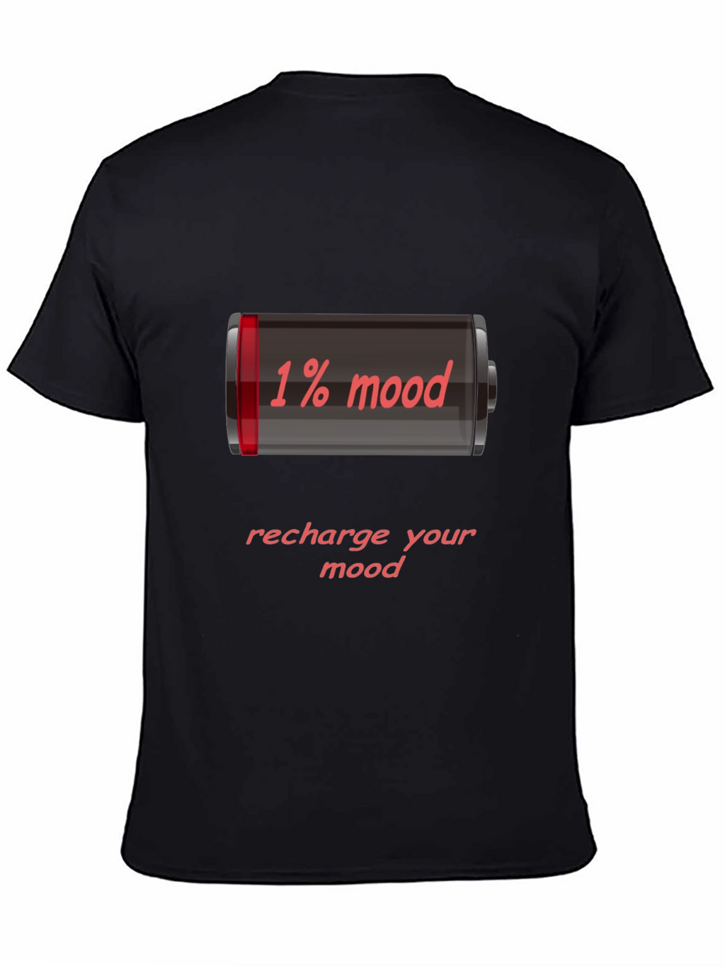 1% Mood Recharge Tee - Funny Graphic T-Shirt