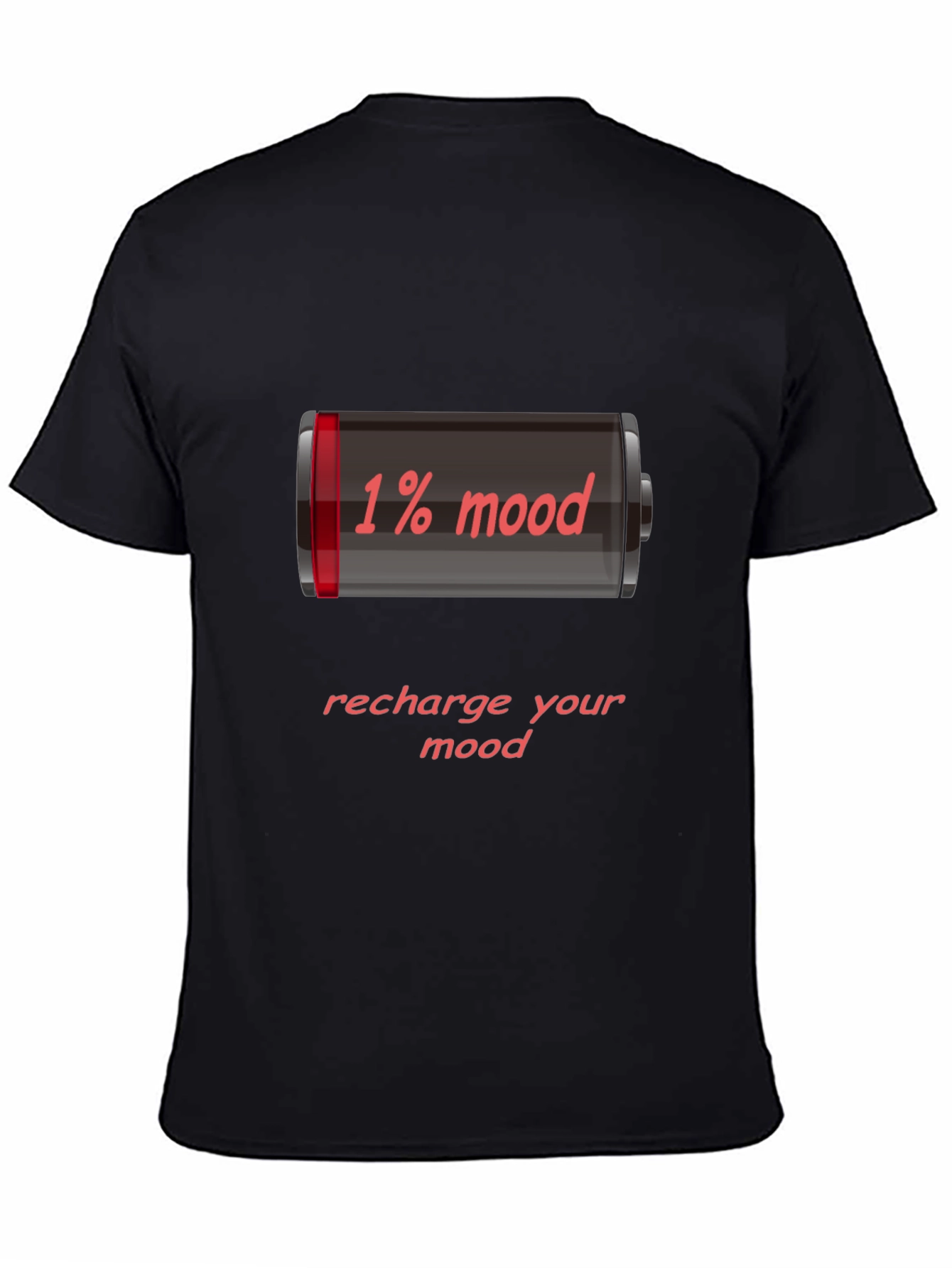 1% Mood Recharge Tee - Funny Graphic T-Shirt