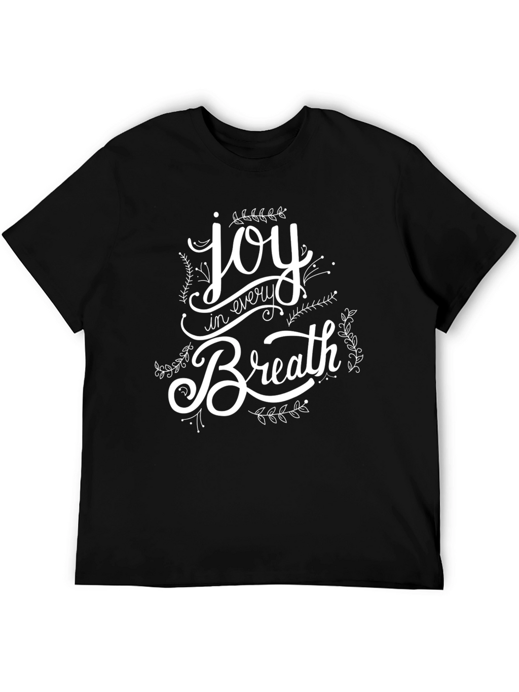 Joy in Every Breath Graphic Tee - Black