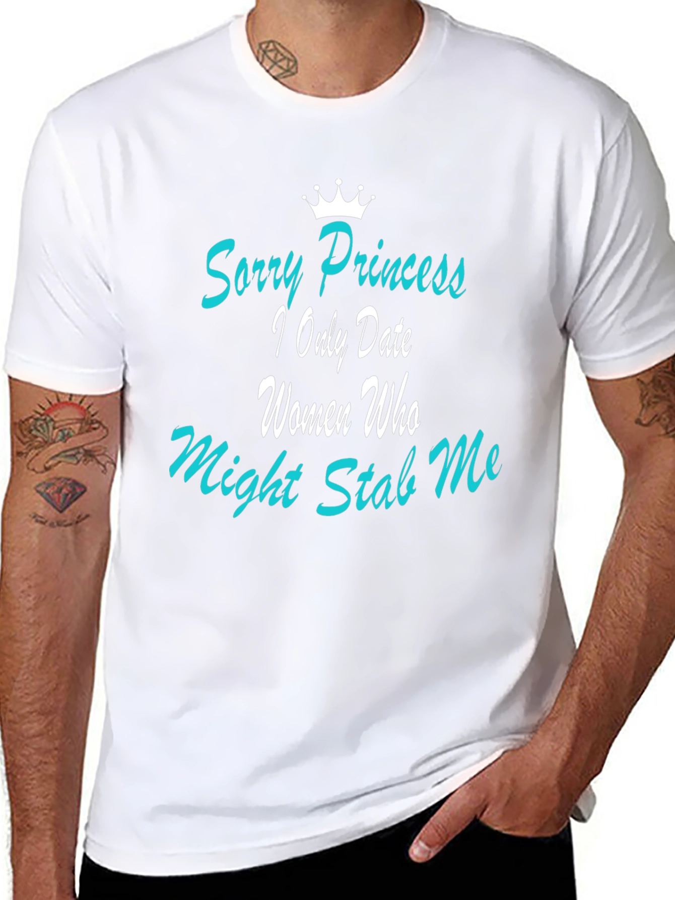 Funny Mens Graphic T-Shirt: Sorry Princess