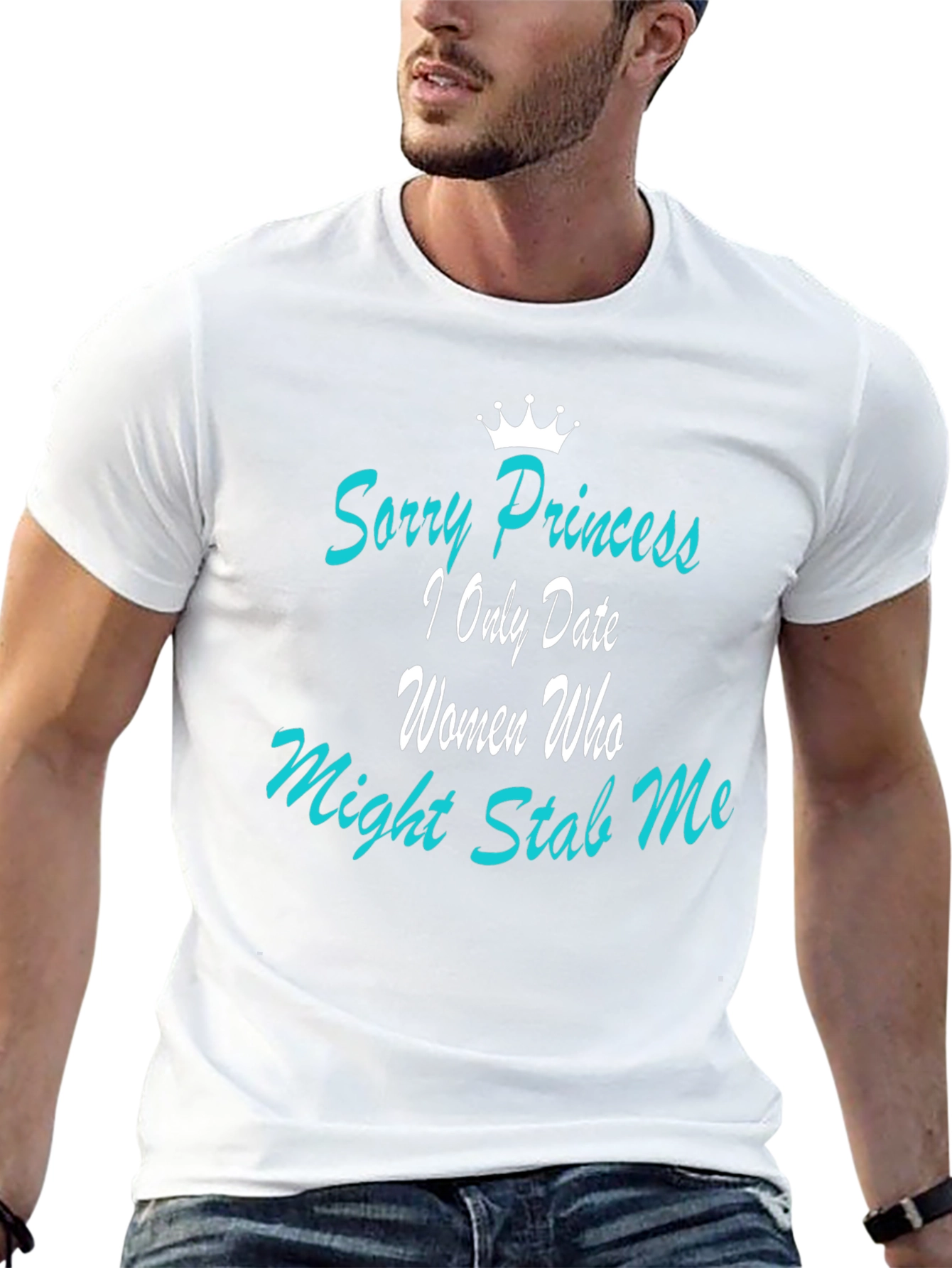 Funny Mens Graphic T-Shirt: Sorry Princess