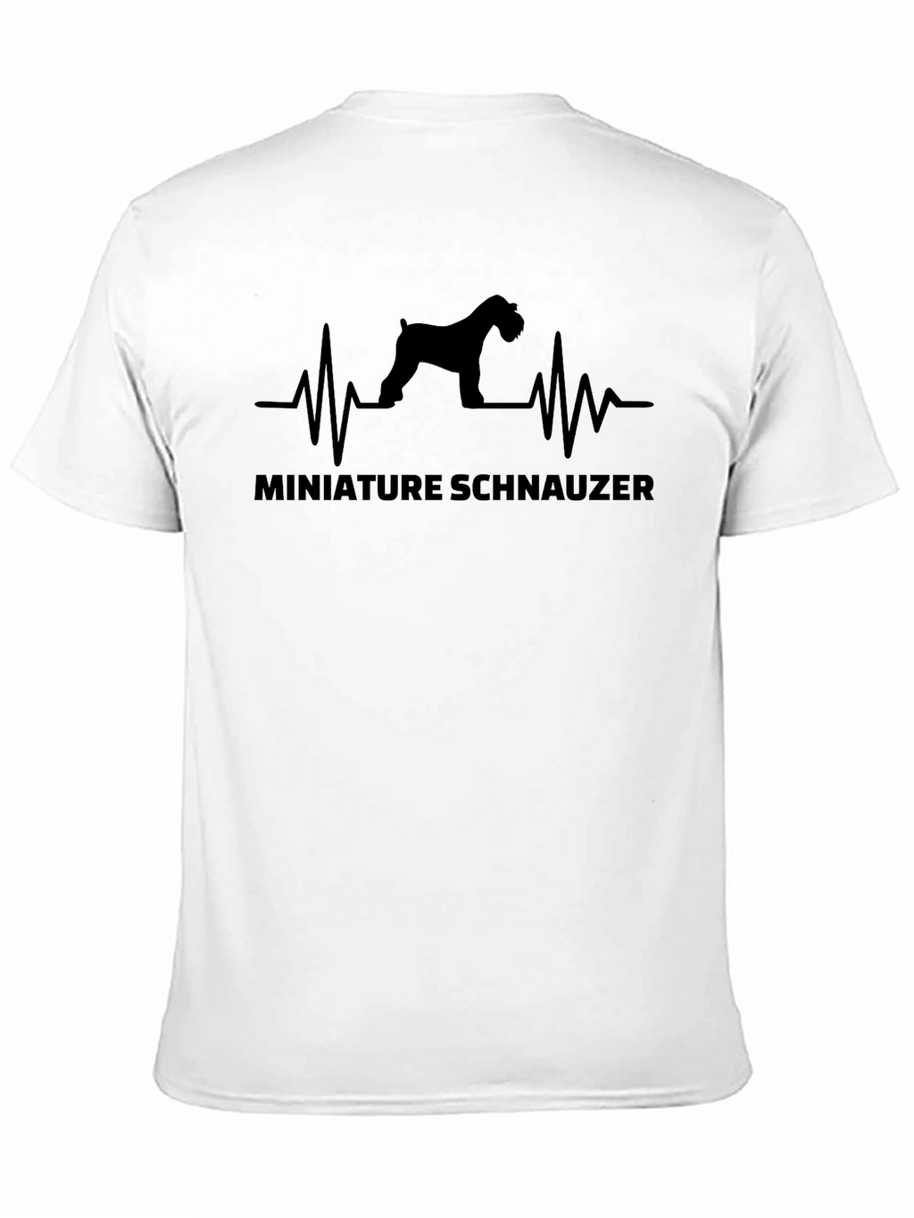 Miniature Schnauzer Heartbeat Graphic Tee