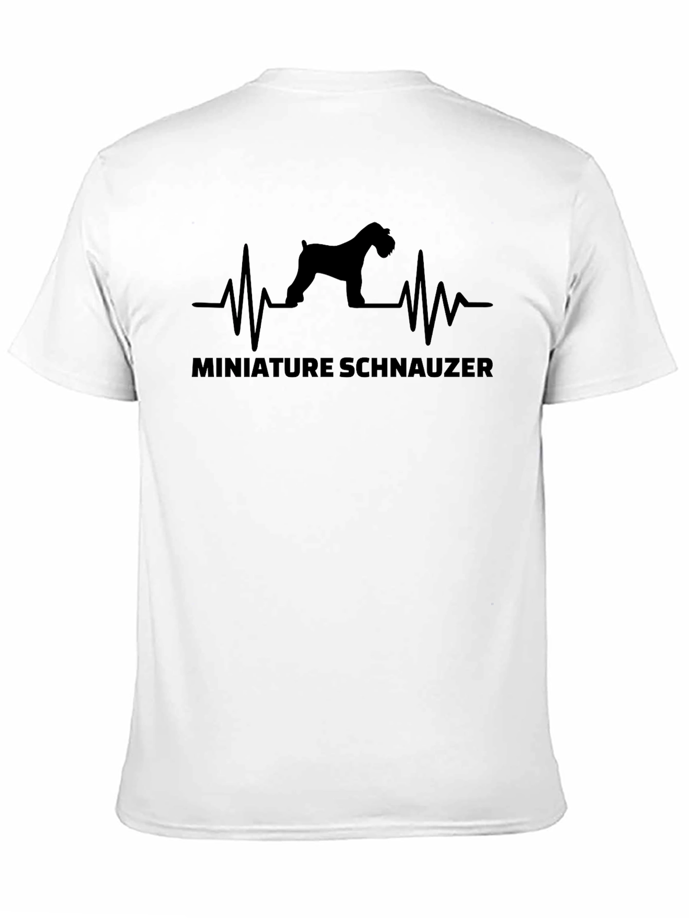 Miniature Schnauzer Heartbeat Graphic Tee