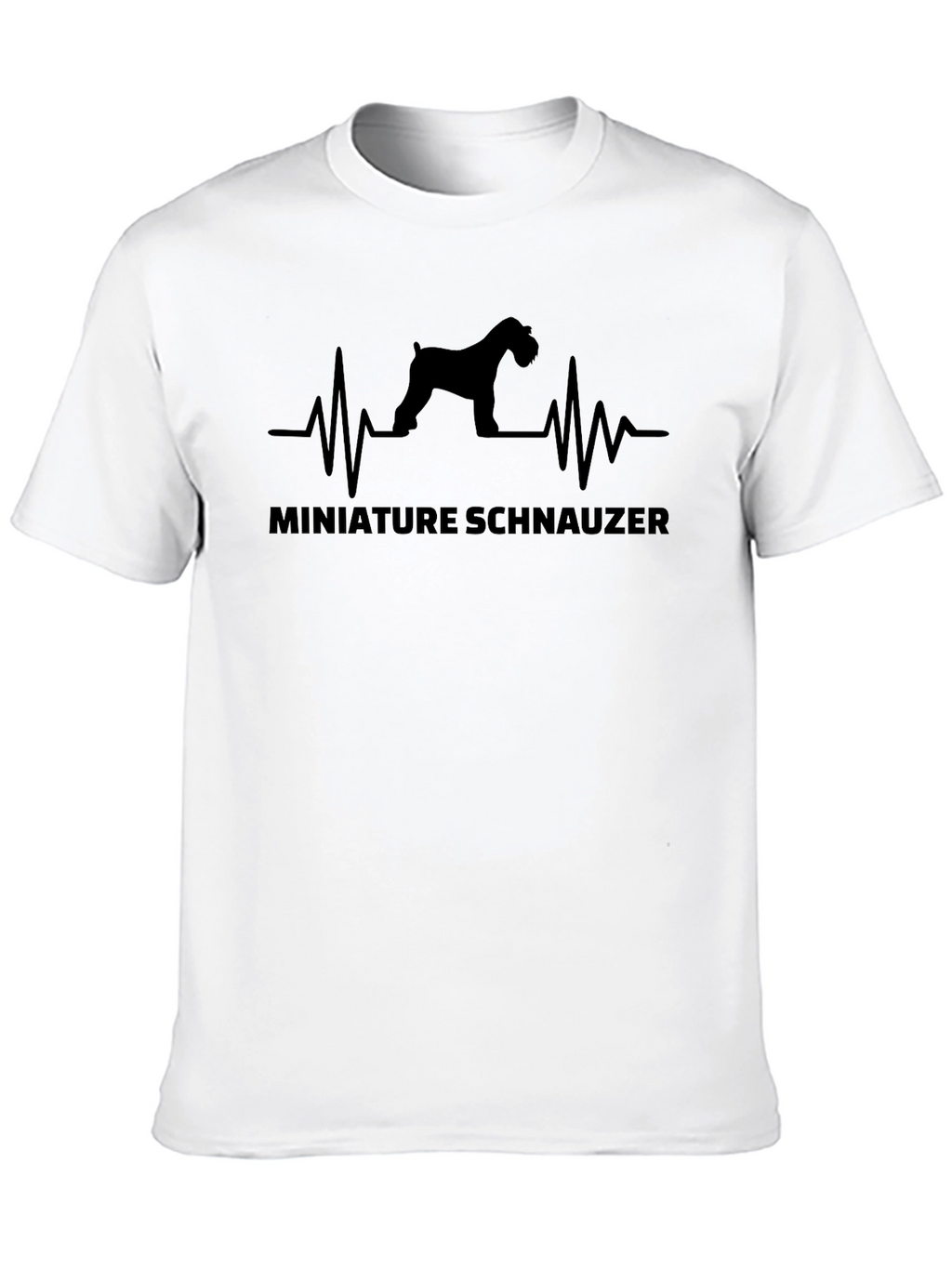 Miniature Schnauzer Heartbeat Graphic Tee