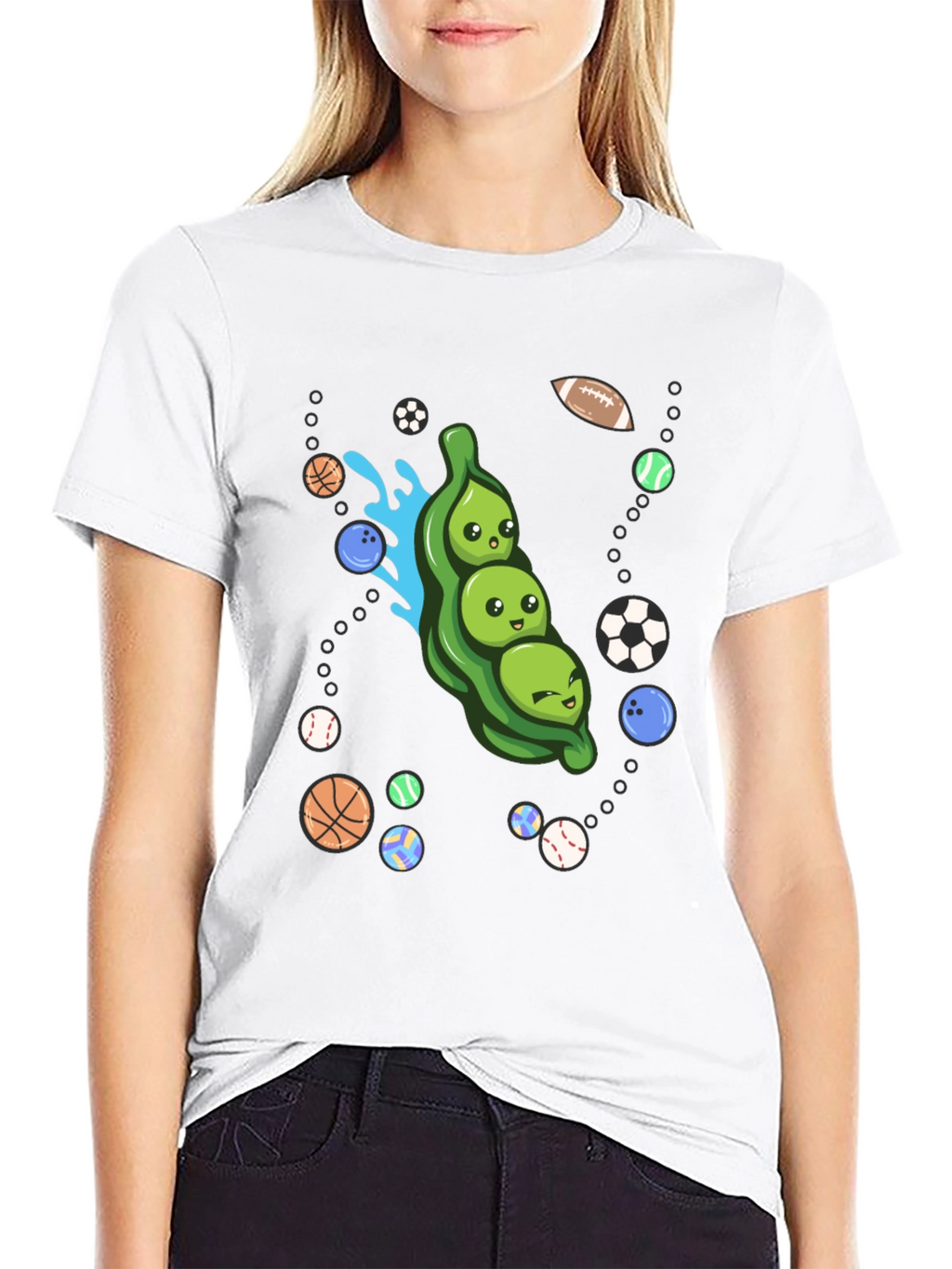 Funny Peas in a Pod Sports T-Shirt