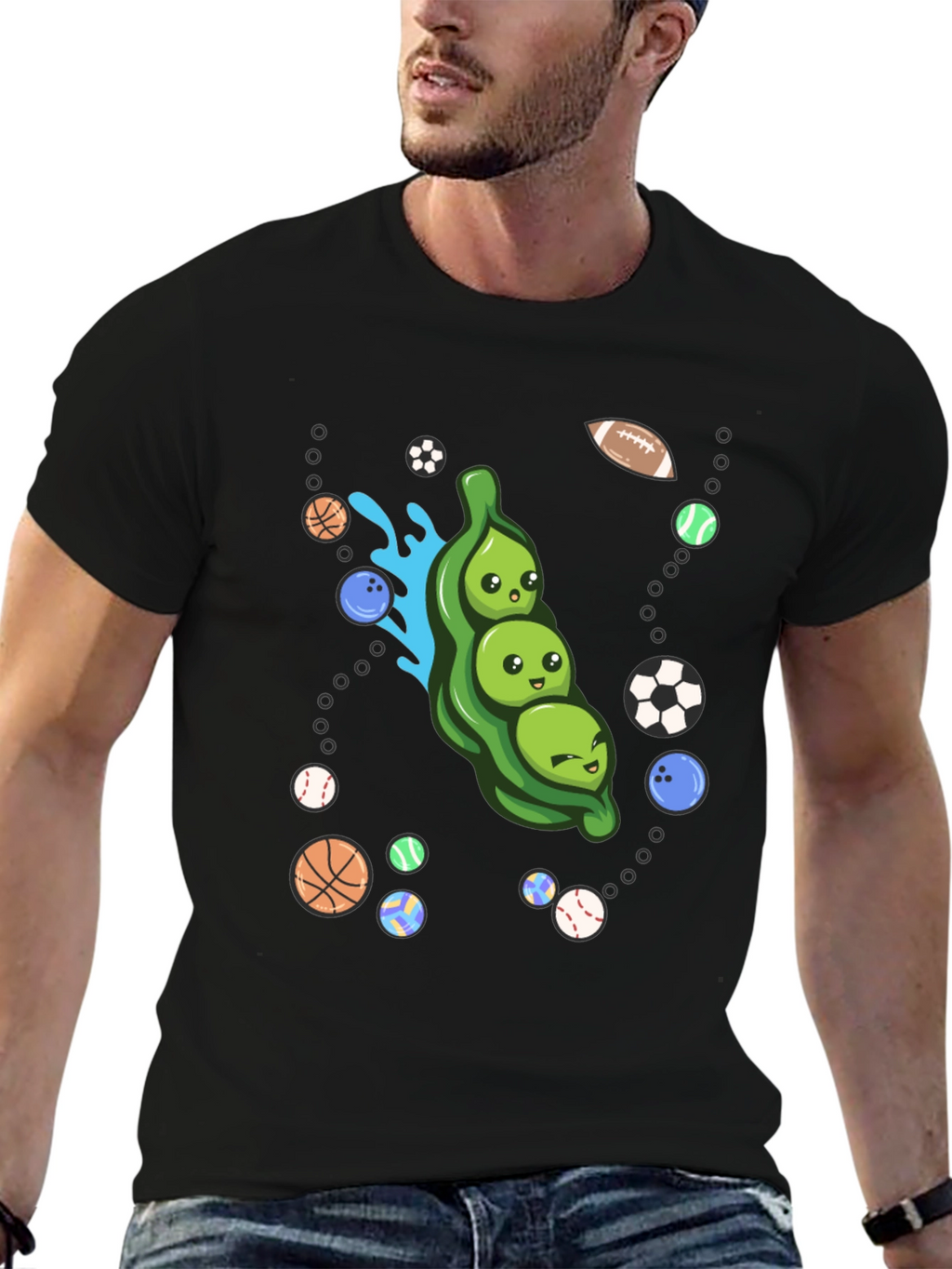Funny Peas in a Pod Sports T-Shirt