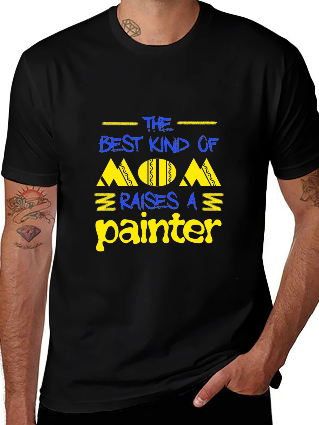 Best Kind of Mom Raises a Painter Graphic T-Shirt