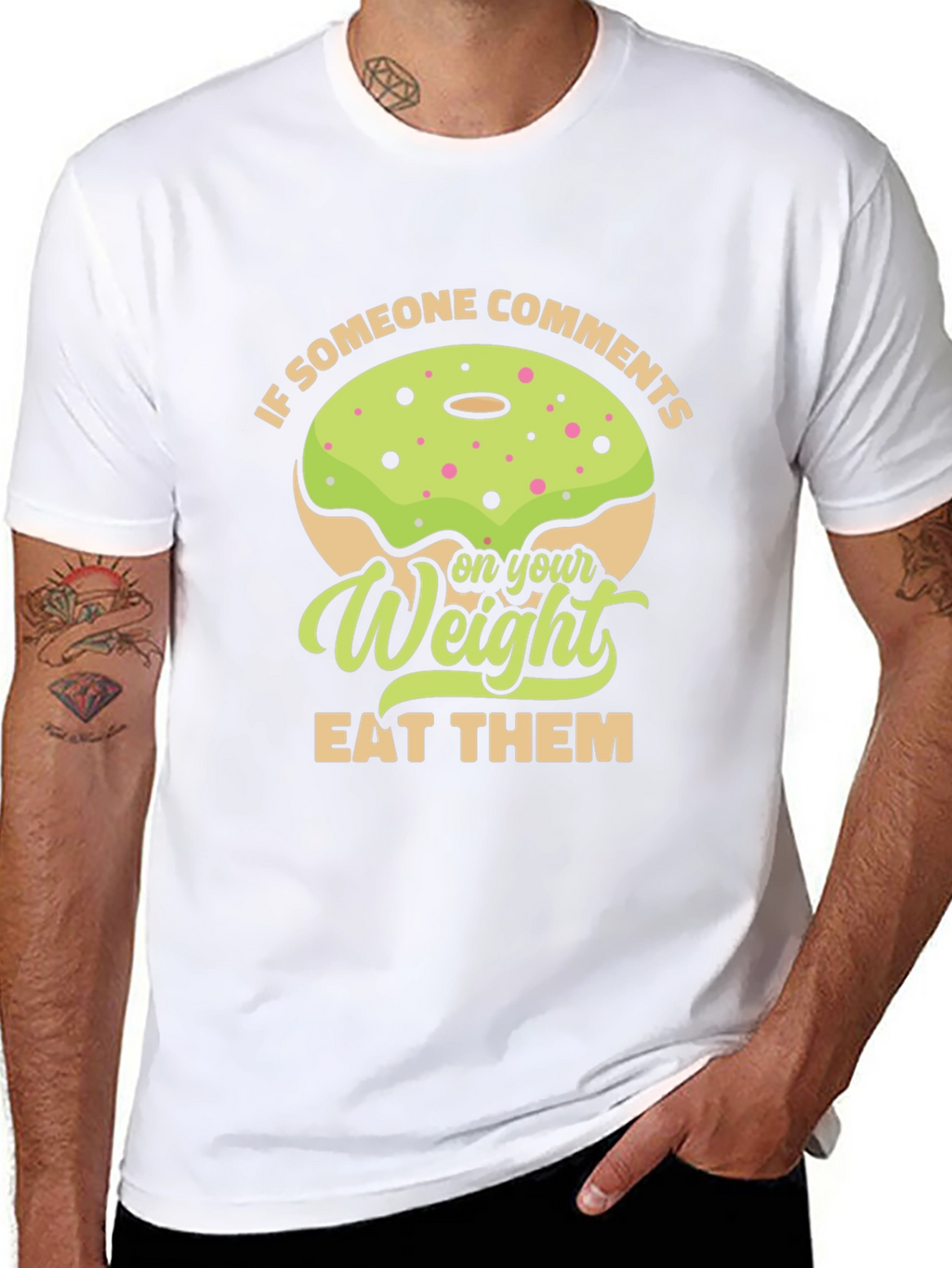 Humorous Eat Them Weight Donut T-Shirt