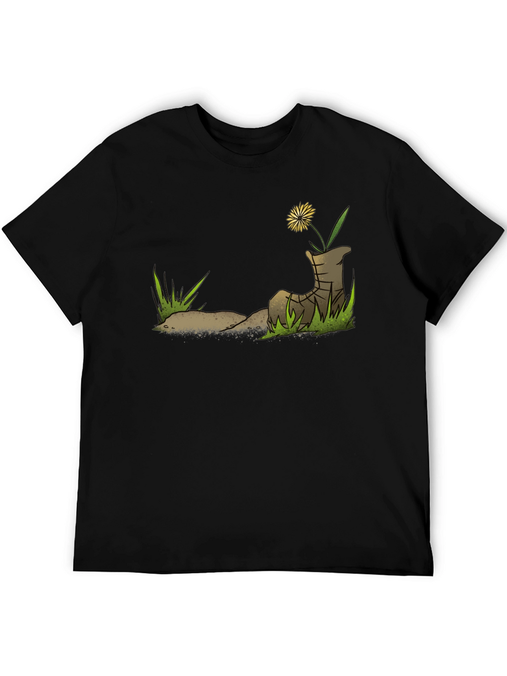 Dandelion Boot T-Shirt - Nature Graphic Tee