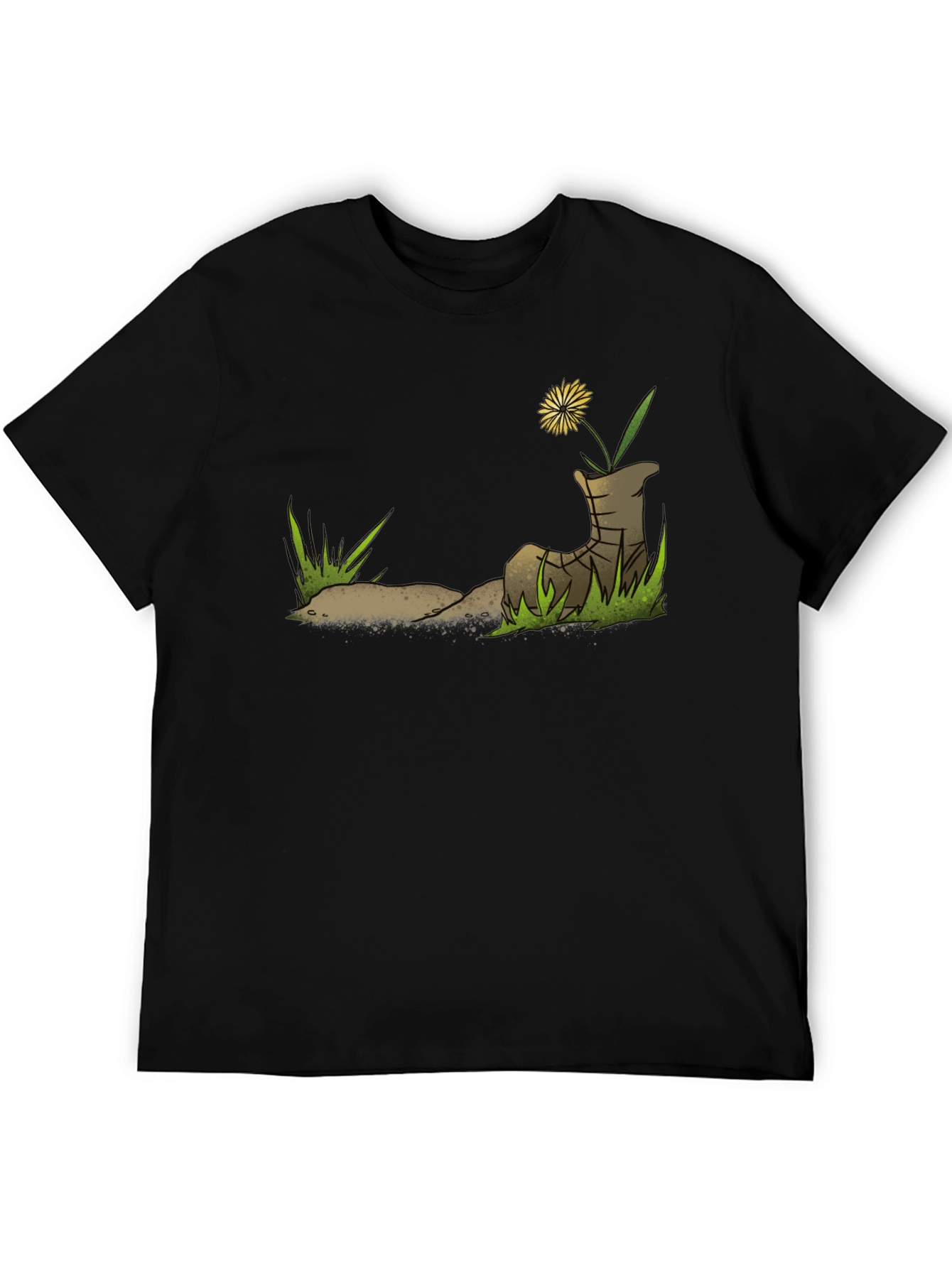 Dandelion Boot T-Shirt - Nature Graphic Tee