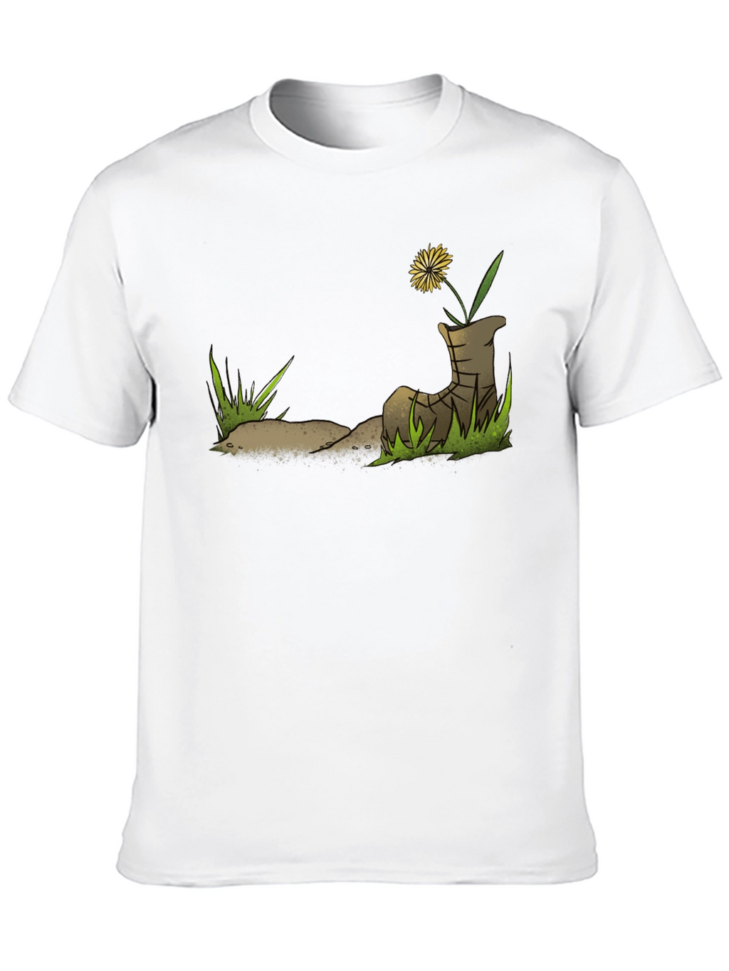 Dandelion Boot T-Shirt - Nature Graphic Tee