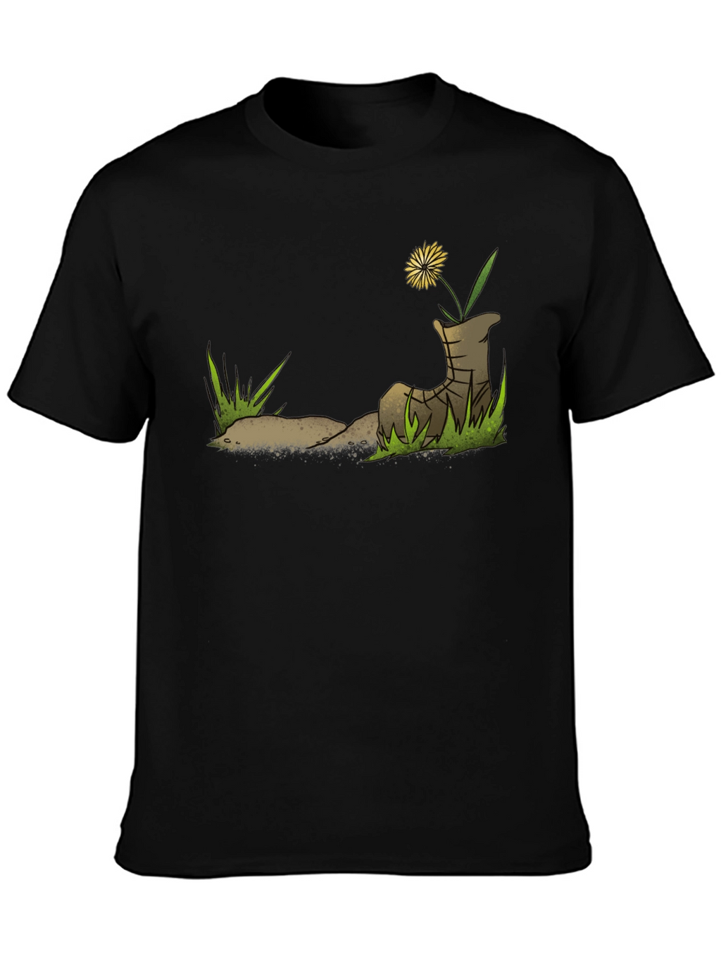 Dandelion Boot T-Shirt - Nature Graphic Tee