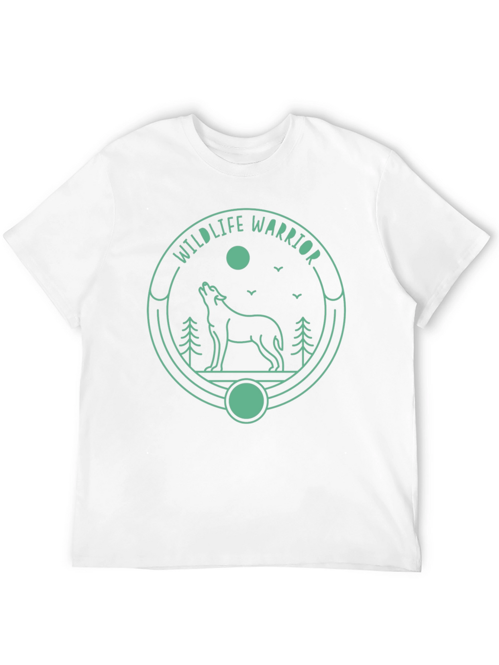 Wildlife Warrior Graphic Tee - Black Cotton T-Shirt