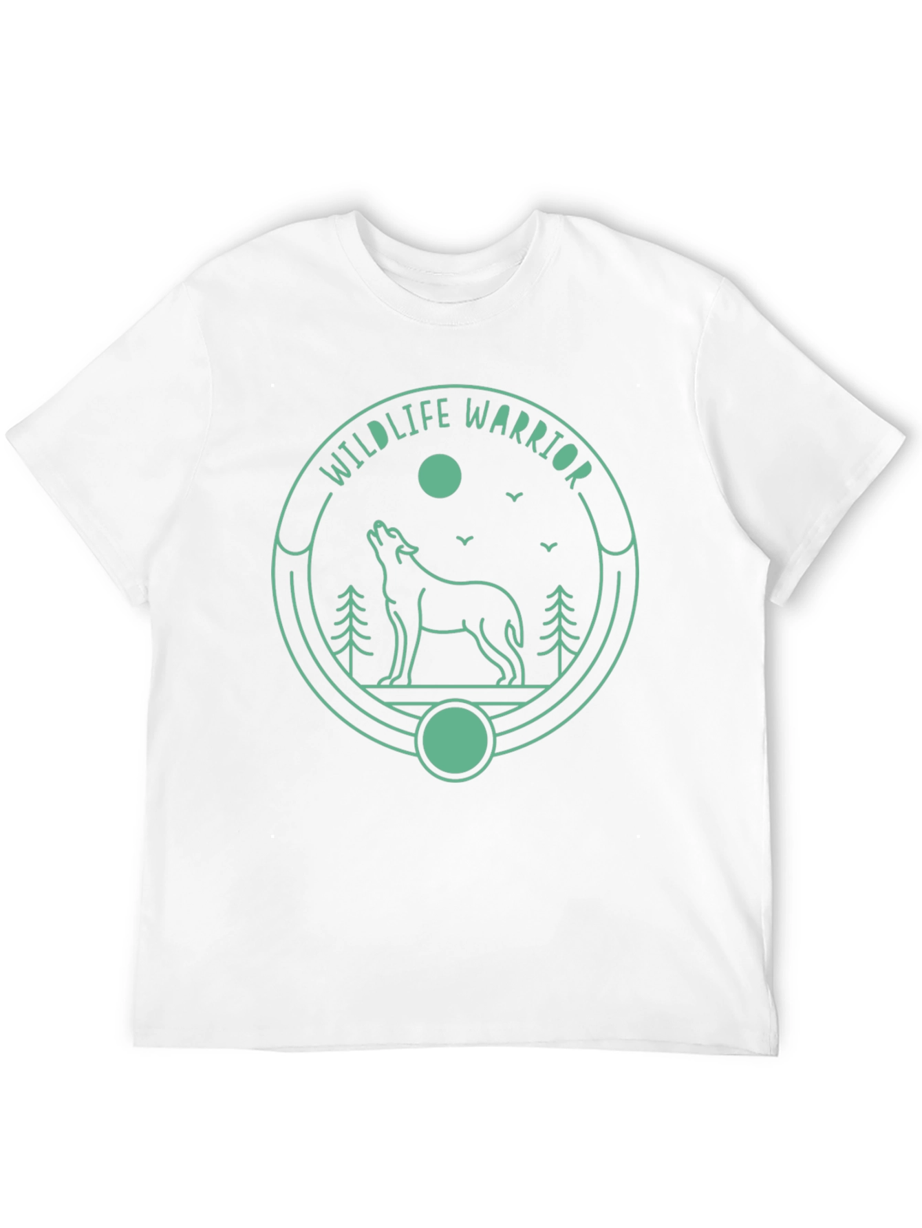 Wildlife Warrior Graphic Tee - Black Cotton T-Shirt