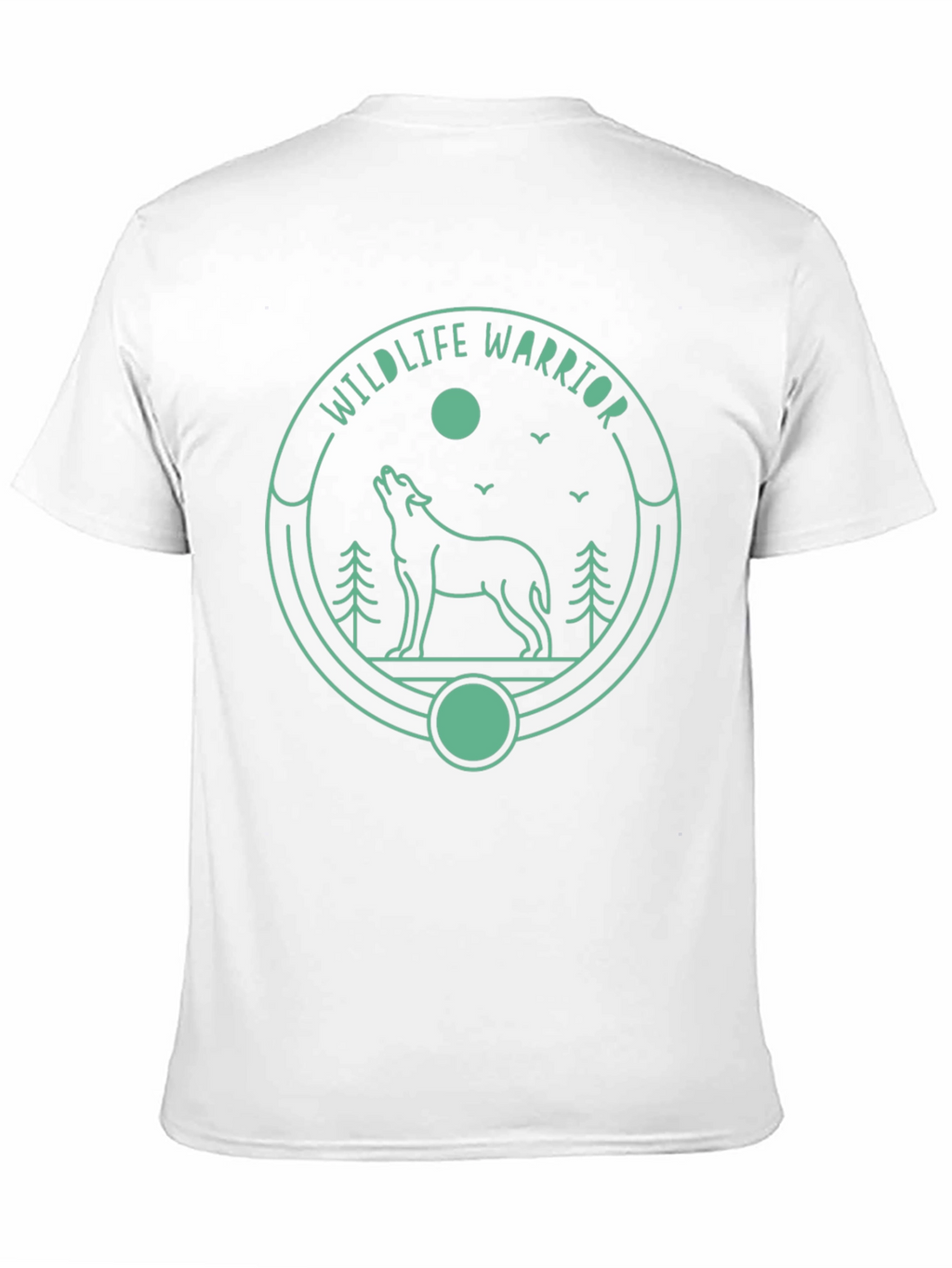 Wildlife Warrior Graphic Tee - Black Cotton T-Shirt