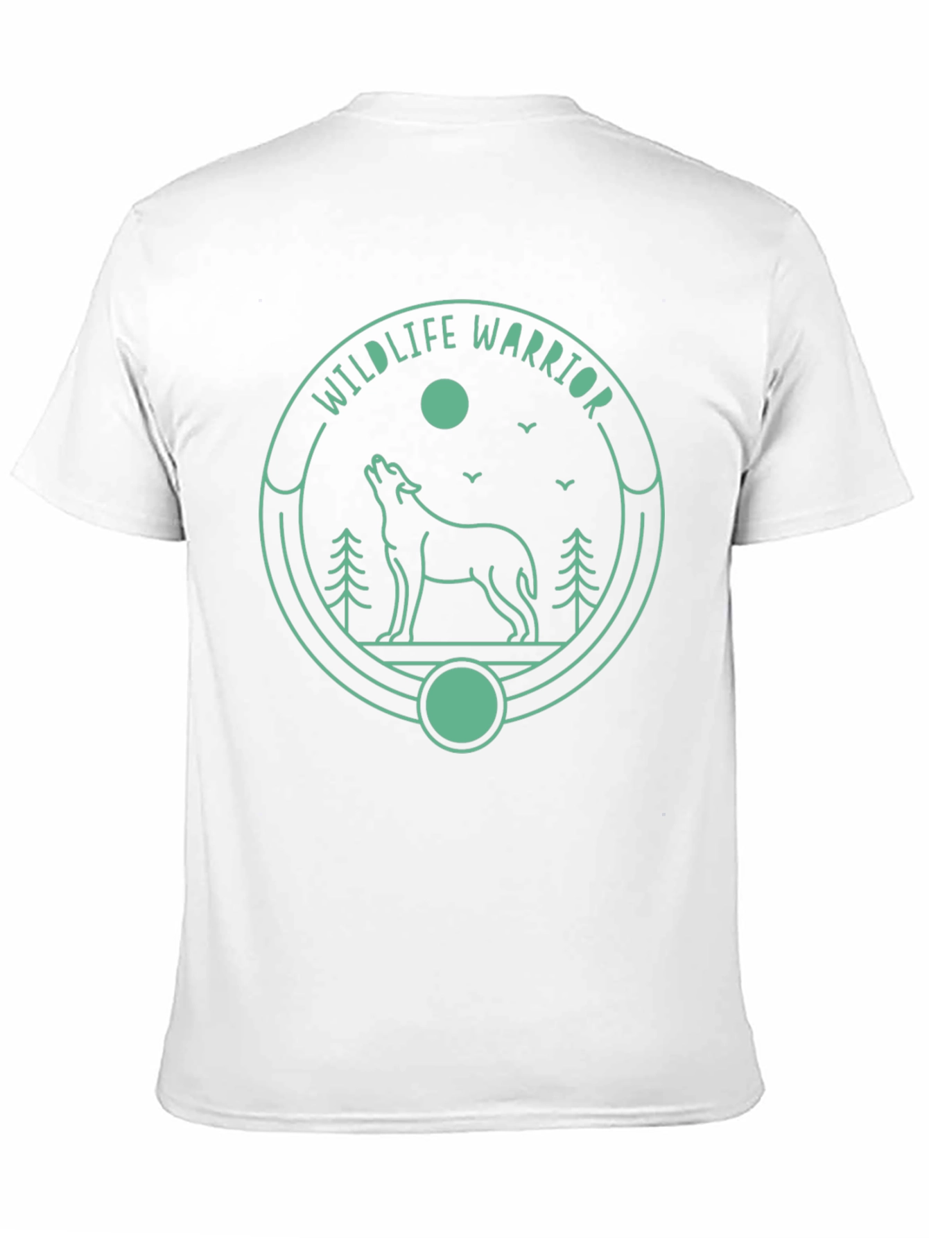 Wildlife Warrior Graphic Tee - Black Cotton T-Shirt