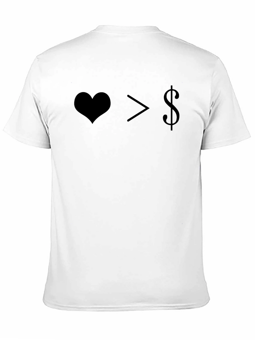 Love Over Money Graphic Tee - Black