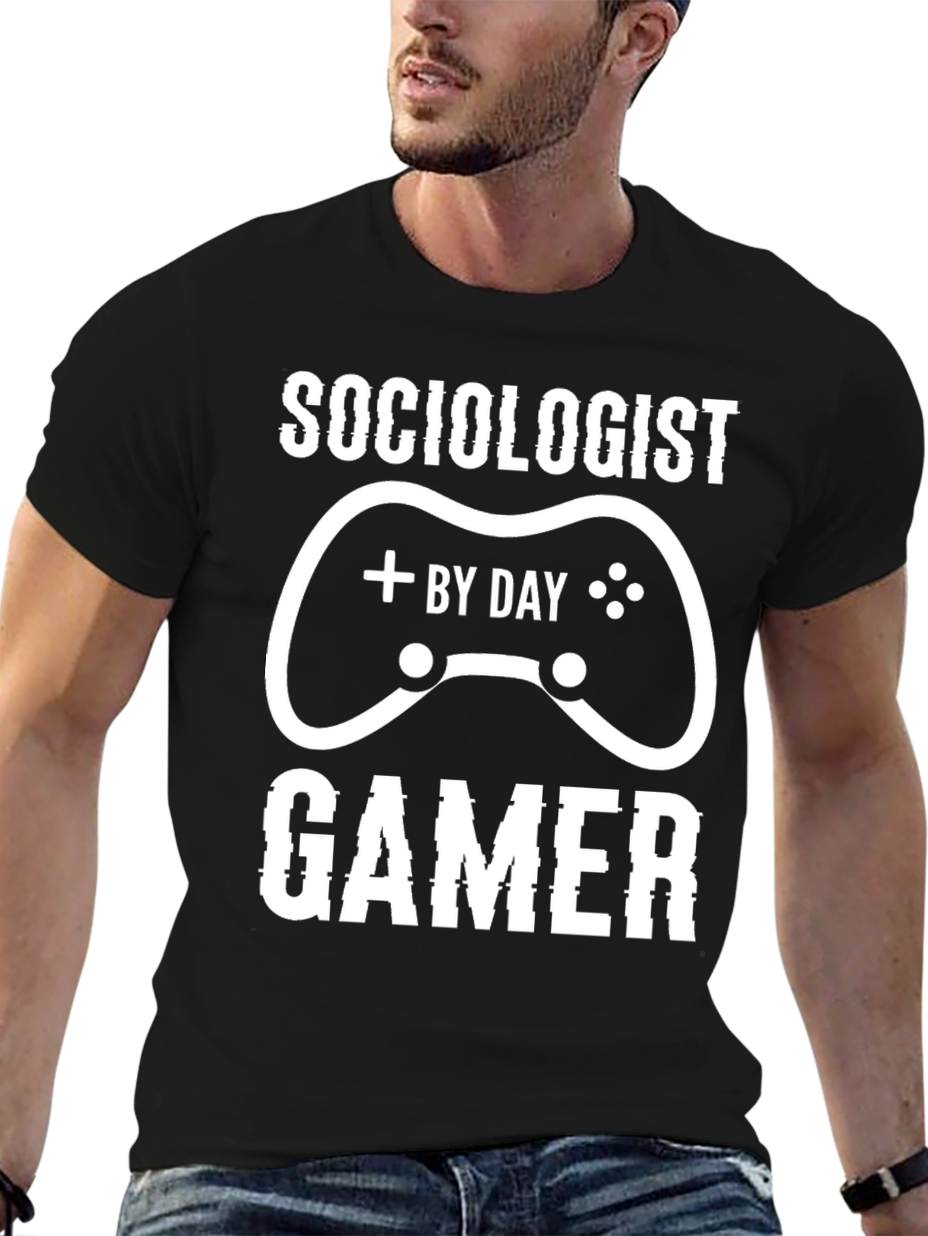 Sociologist by Day Gamer Funny T-Shirt