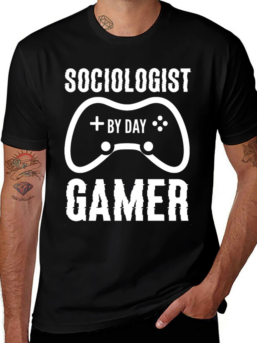 Sociologist by Day Gamer Funny T-Shirt