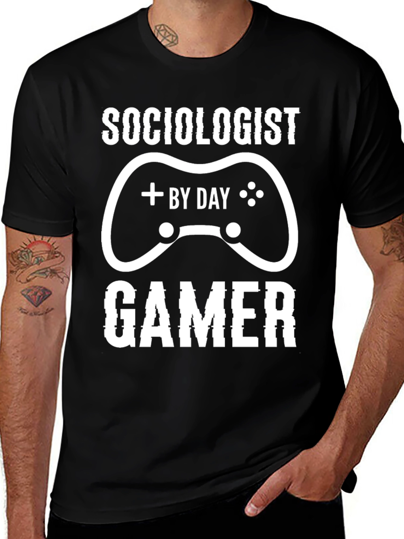 Sociologist by Day Gamer Funny T-Shirt