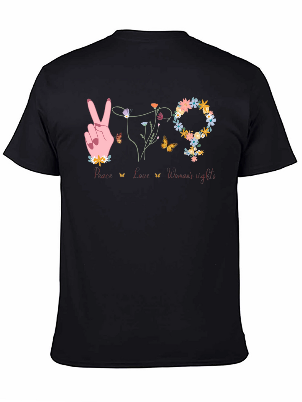 Peace Love Womens Rights T-Shirt
