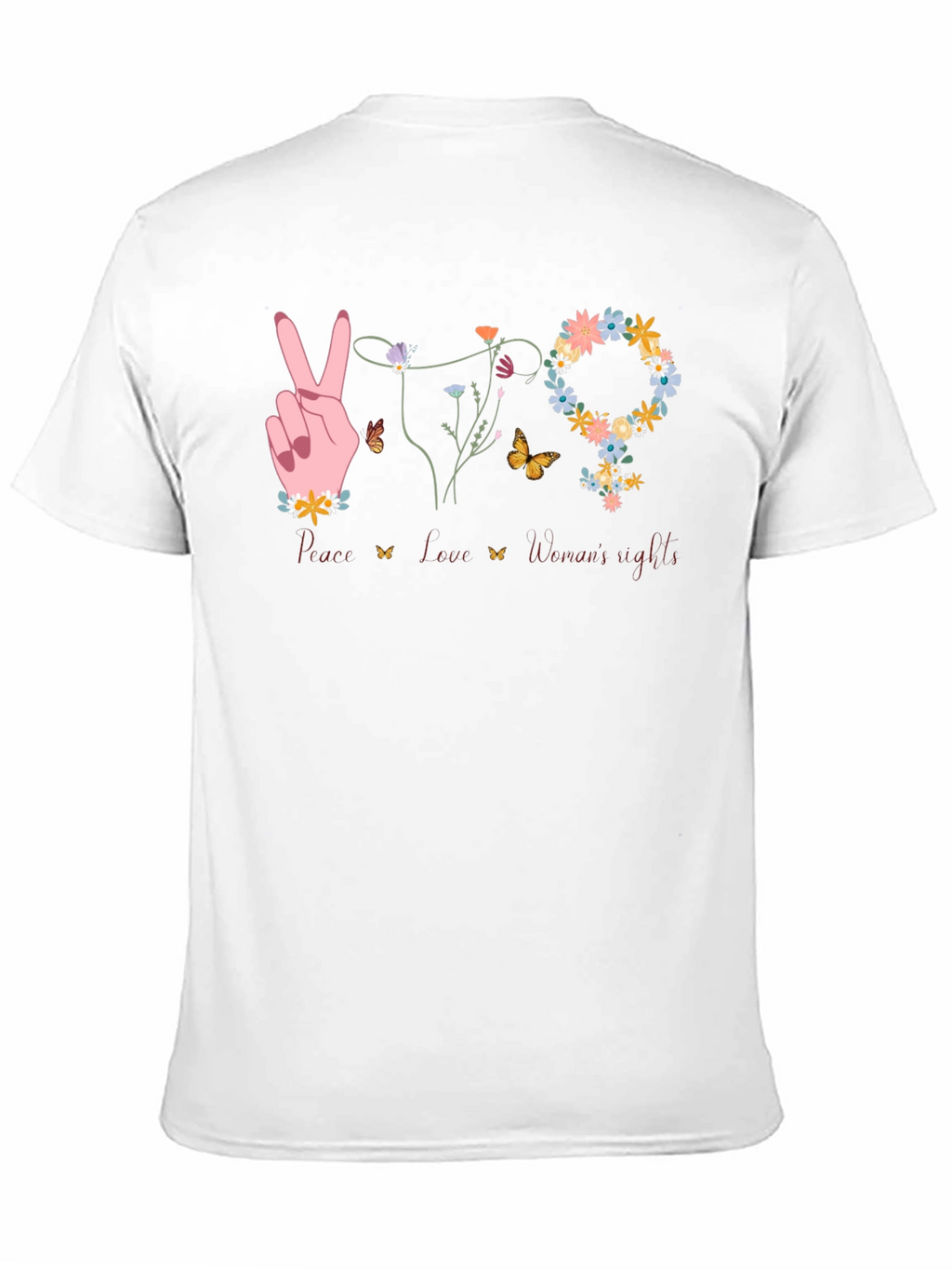 Peace Love Womens Rights T-Shirt