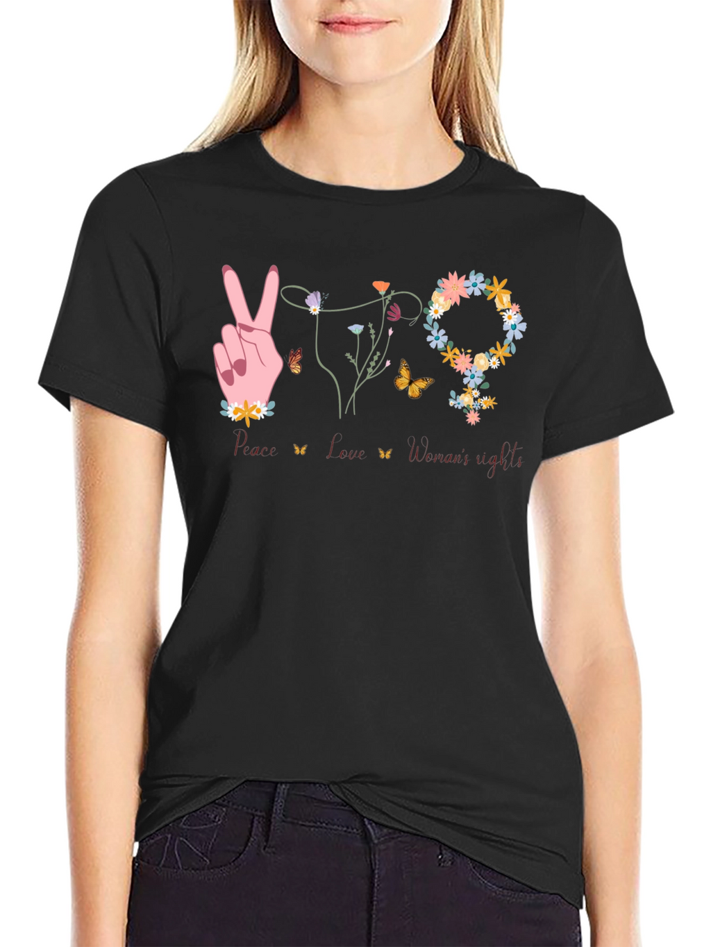 Peace Love Womens Rights T-Shirt