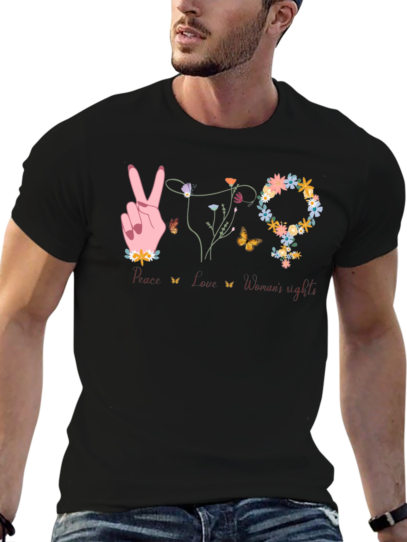 Peace Love Womens Rights T-Shirt