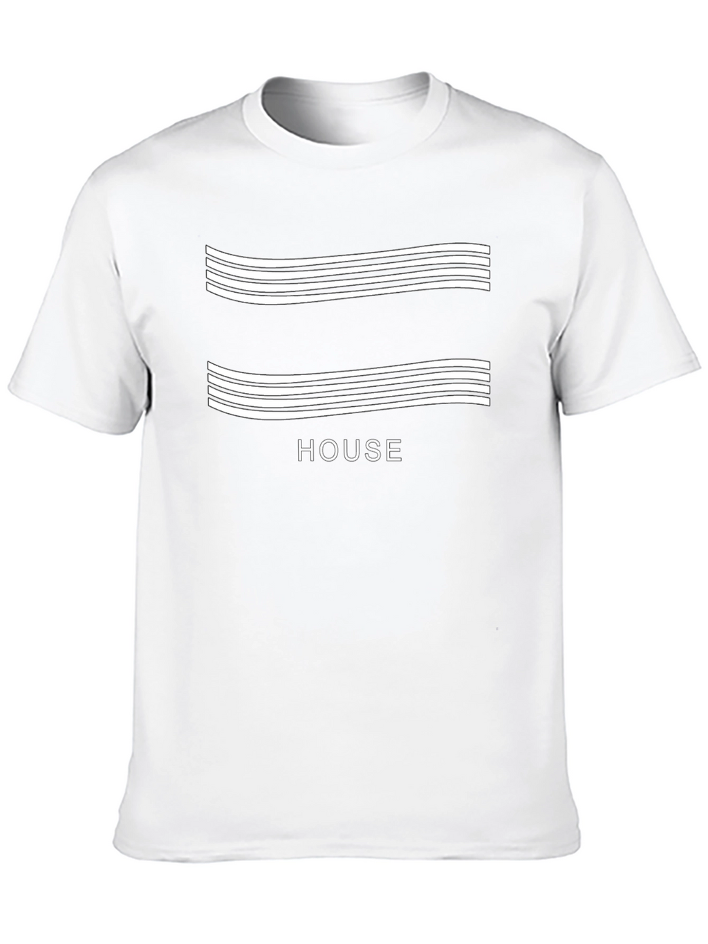 Modern House Music T-Shirt - Black Cotton Blend Tee