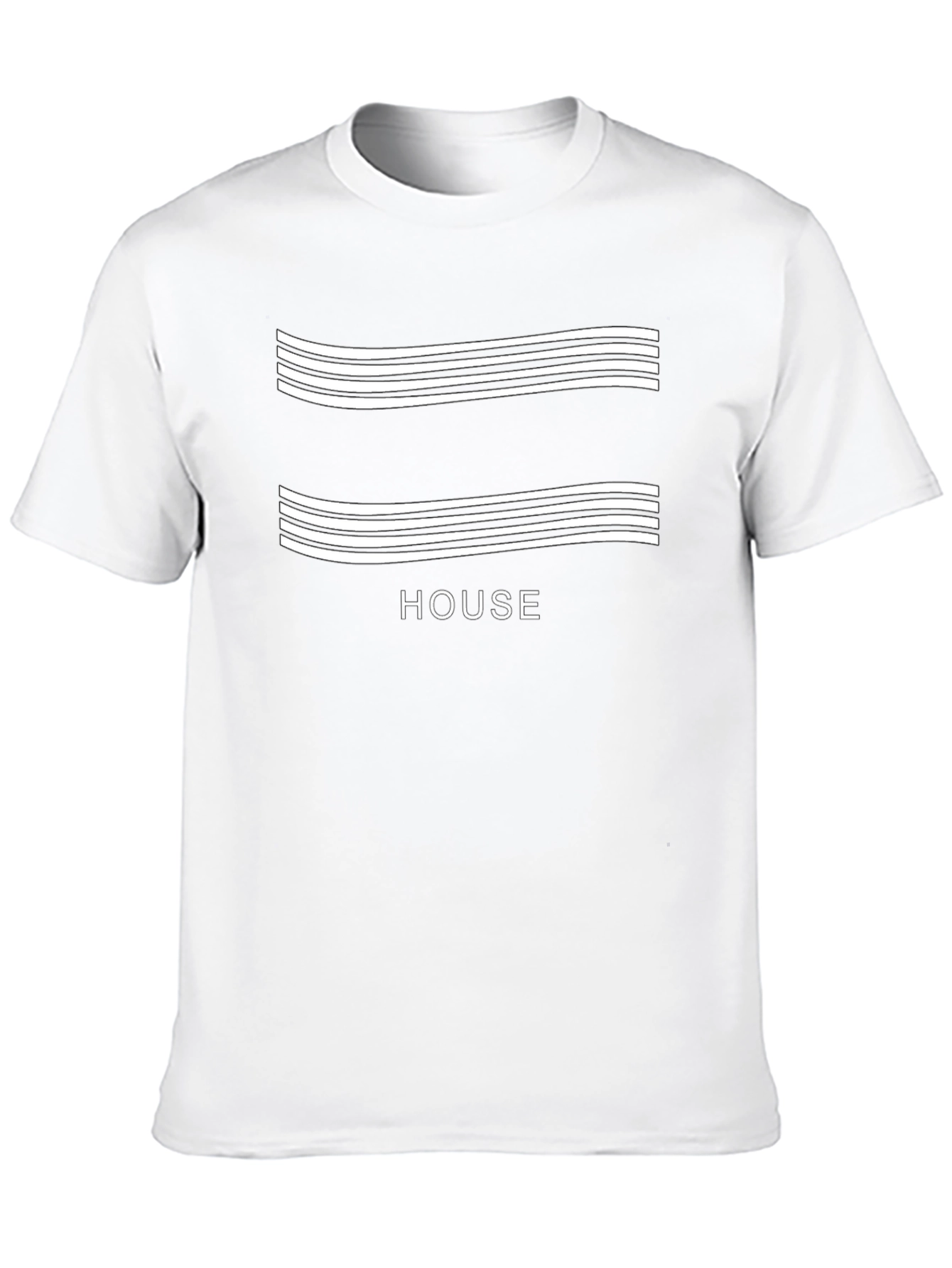 Modern House Music T-Shirt - Black Cotton Blend Tee